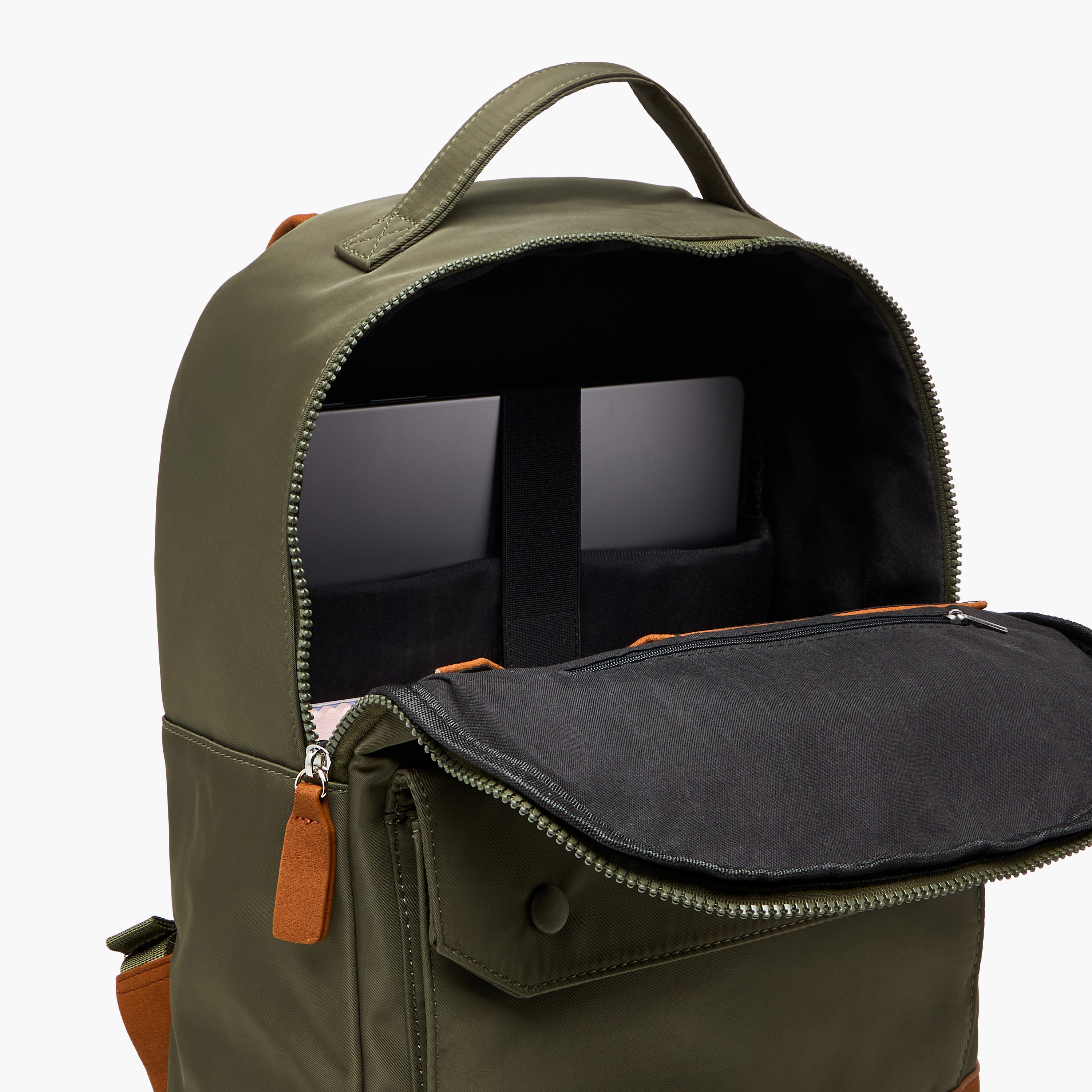 Lee Cooper Colourblock Backpack with Zip Closure and Adjustable Strap - 40x15x33 cm-women-bagsandwallets-backpacks-image-9