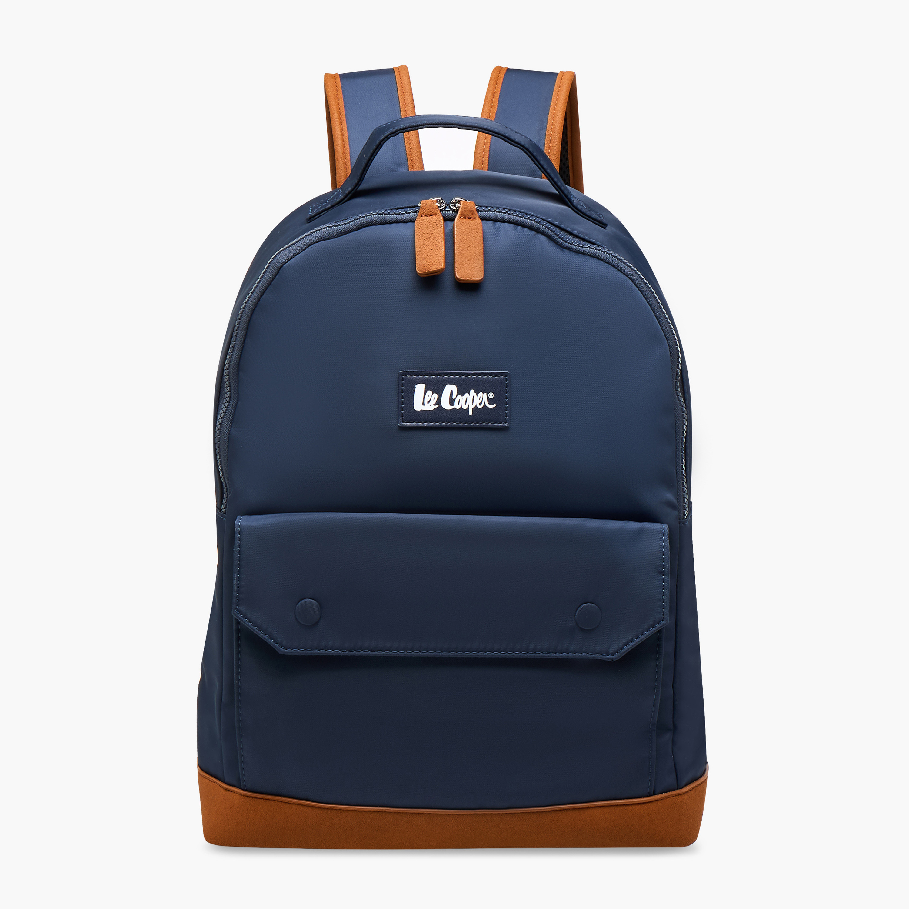 Buy Lee Cooper Colourblock Backpack with Zip Closure and Adjustable ...