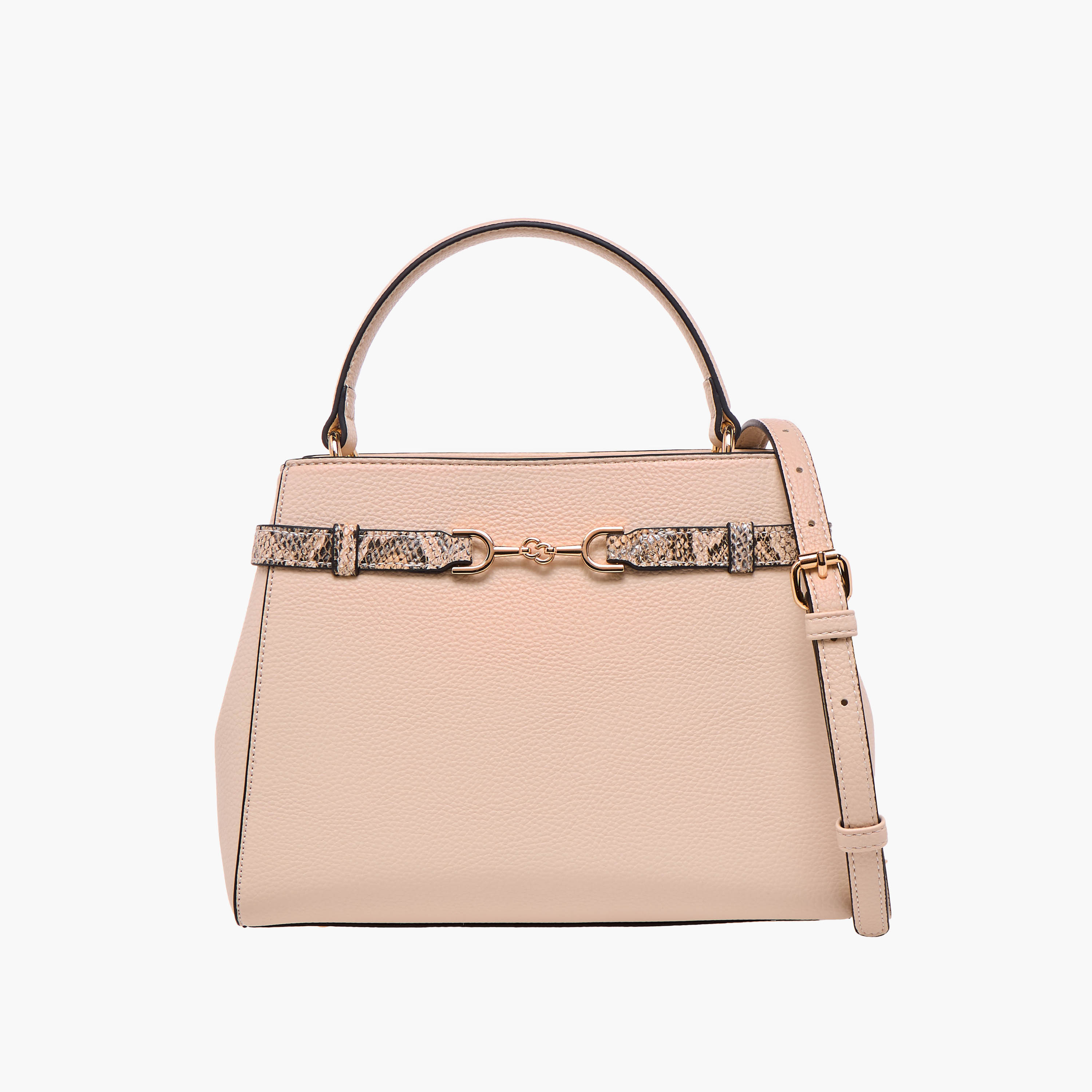 شنطة كروس بودي بحمالة قابلة للفصل وتزيينات حزام من سيليست-women-bagsandwallets-handbags-image-1