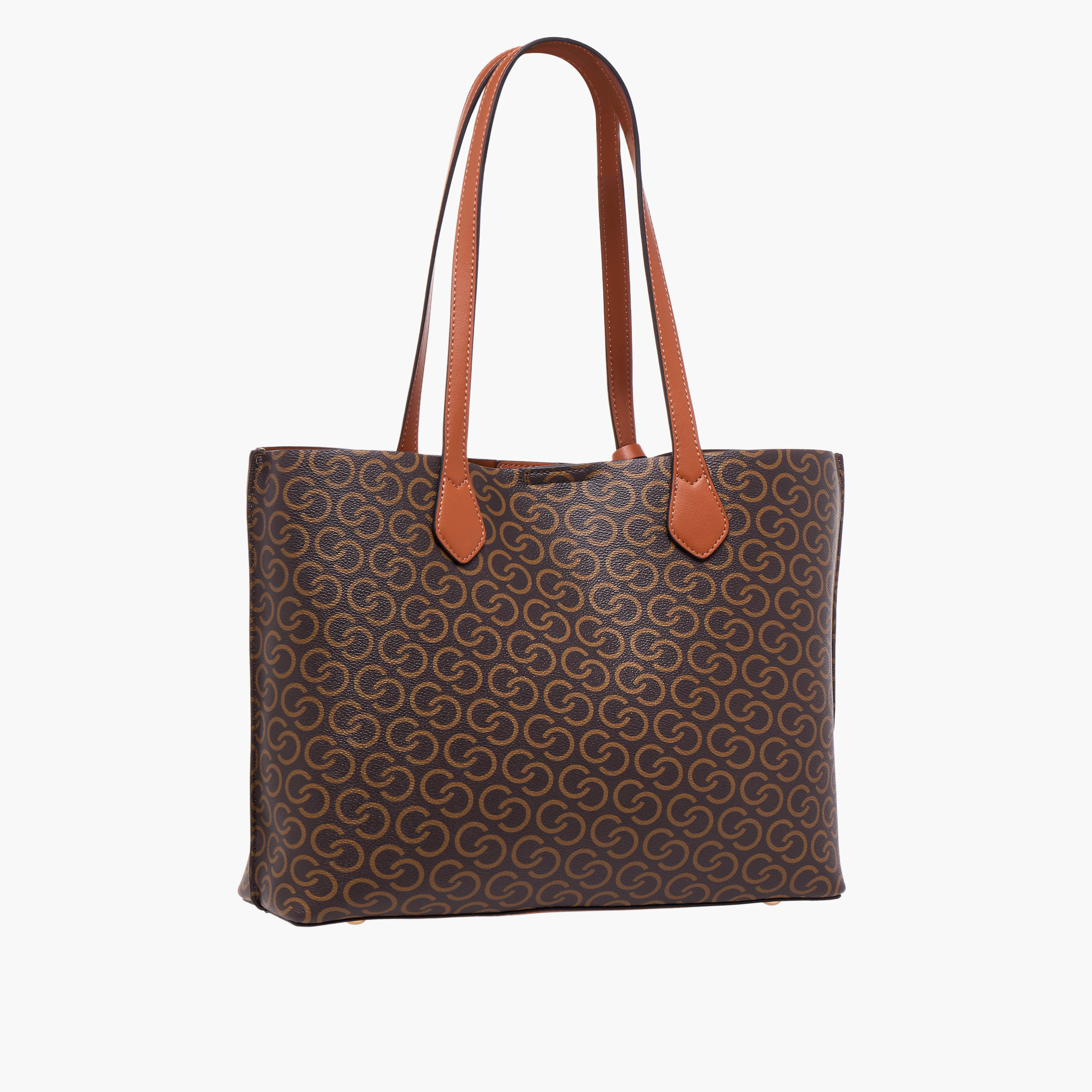 Celeste Monogram Print Tote Bag with Pouch and Zip Closure-women-bagsandwallets-handbags-image-4
