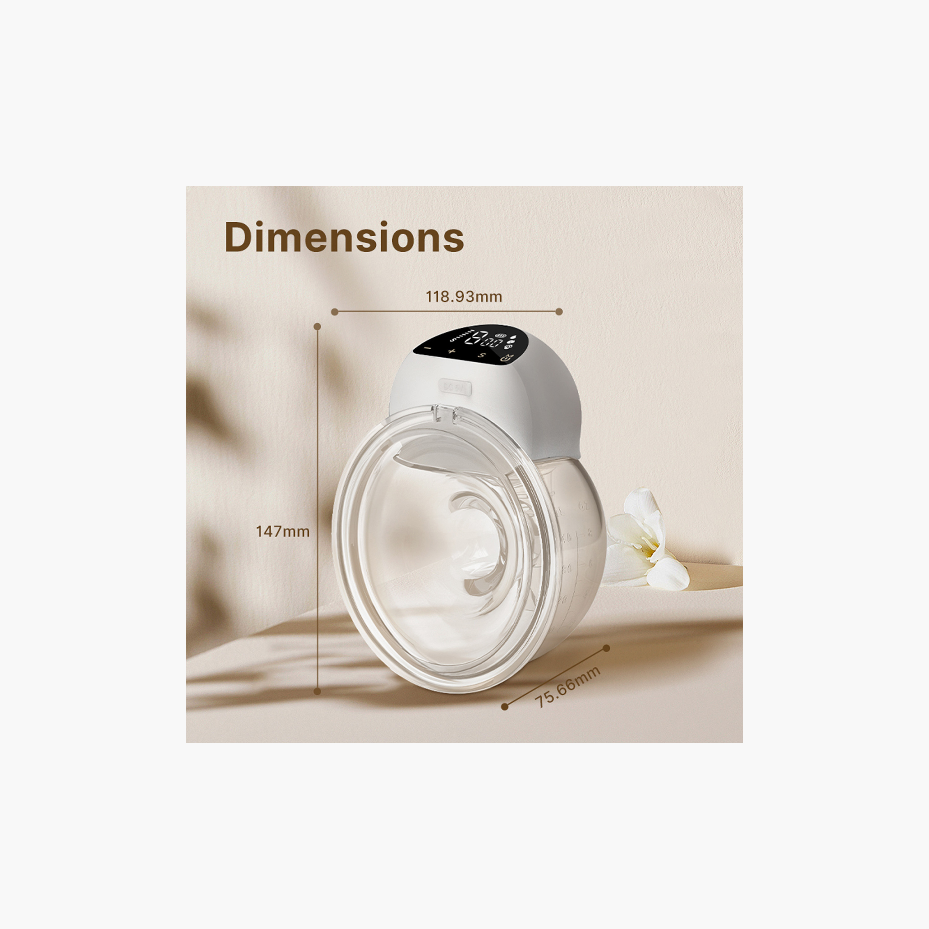 Doopser Wireless Hands Free Electric Wearable Breast Pump with Speed Control Function - 240 ml-baby-feeding-breastfeedingandcare-image-11