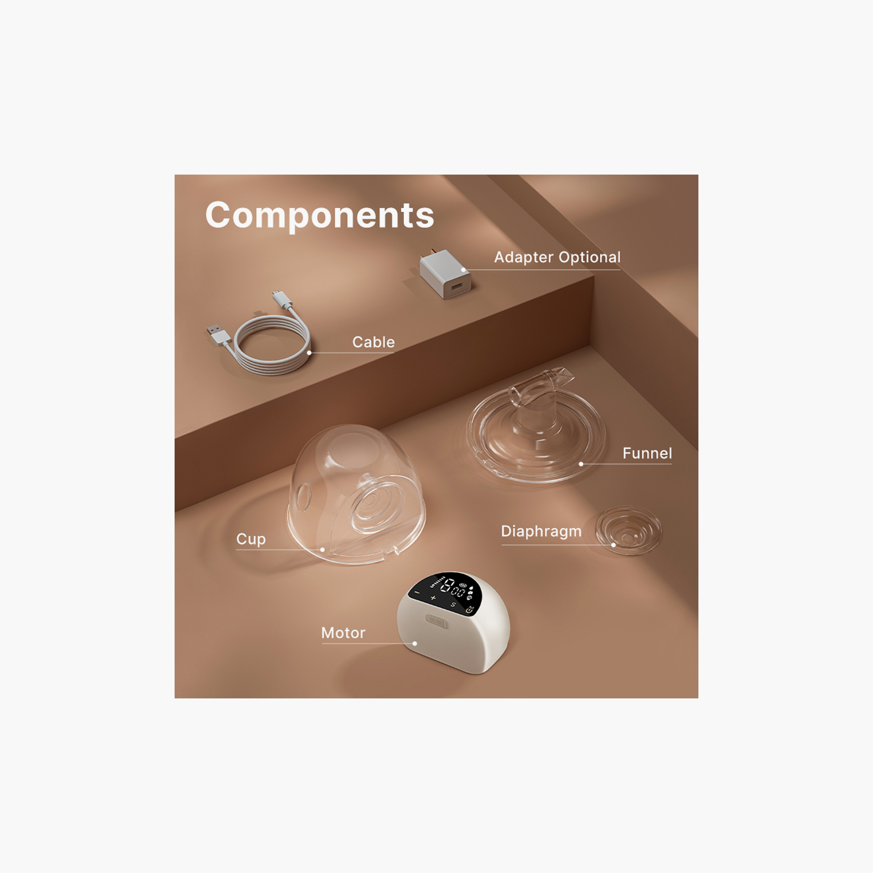 Doopser Wireless Hands Free Electric Wearable Breast Pump with Speed Control Function - 240 ml-baby-feeding-breastfeedingandcare-image-9