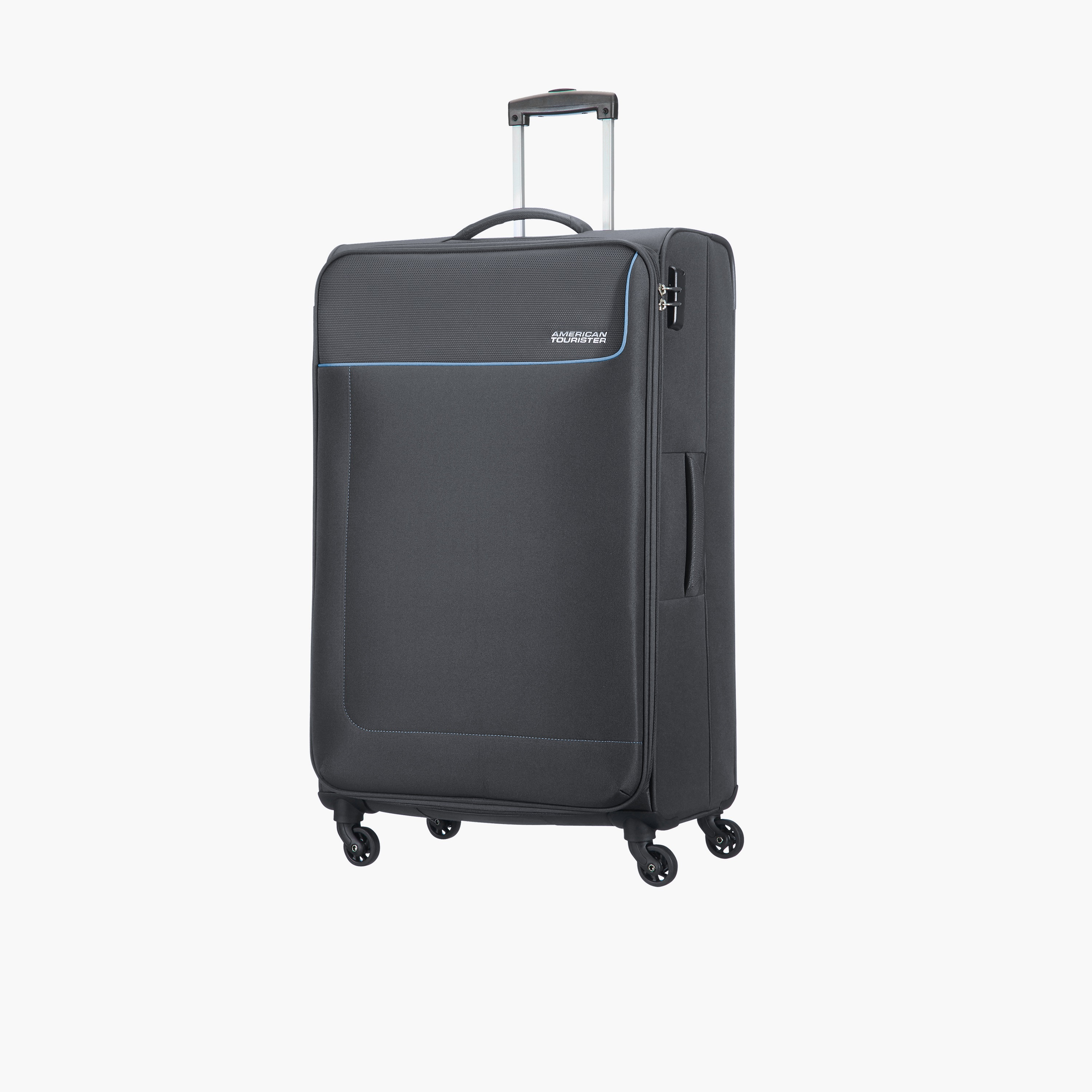 American Tourister Jamaica 80 CM Large Check-in Polyester Soft Sided 4-Wheeler Spinner Trolley Bag with TSA Lock | 27OX08103-travel-luggagesandbags-luggage-image-1