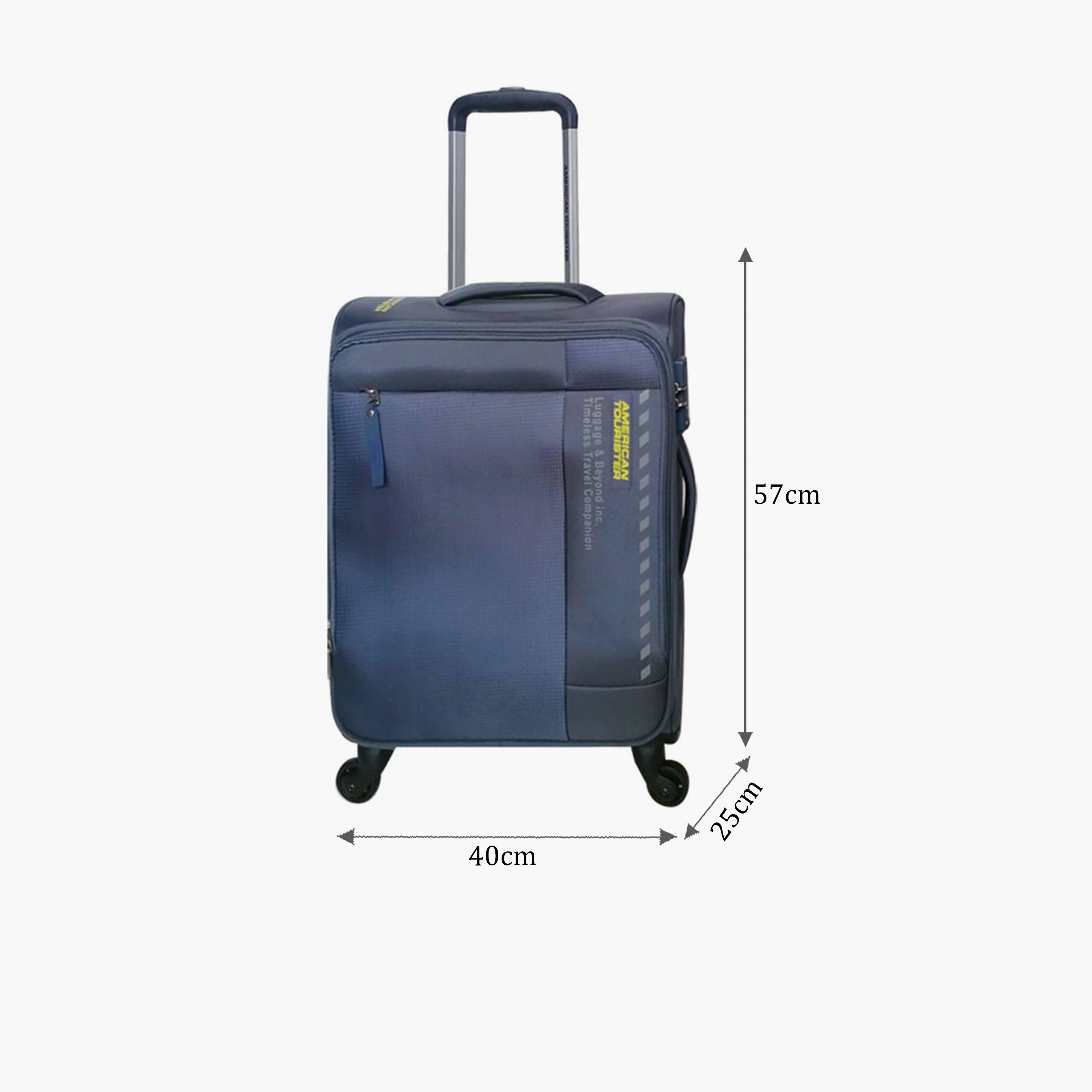 American Tourister Marina 57 CM Small Cabin Polyester Soft Sided 4-Wheeler Spinner Trolley Bag with TSA Lock | LF2X08201-travel-luggagesandbags-luggage-image-2