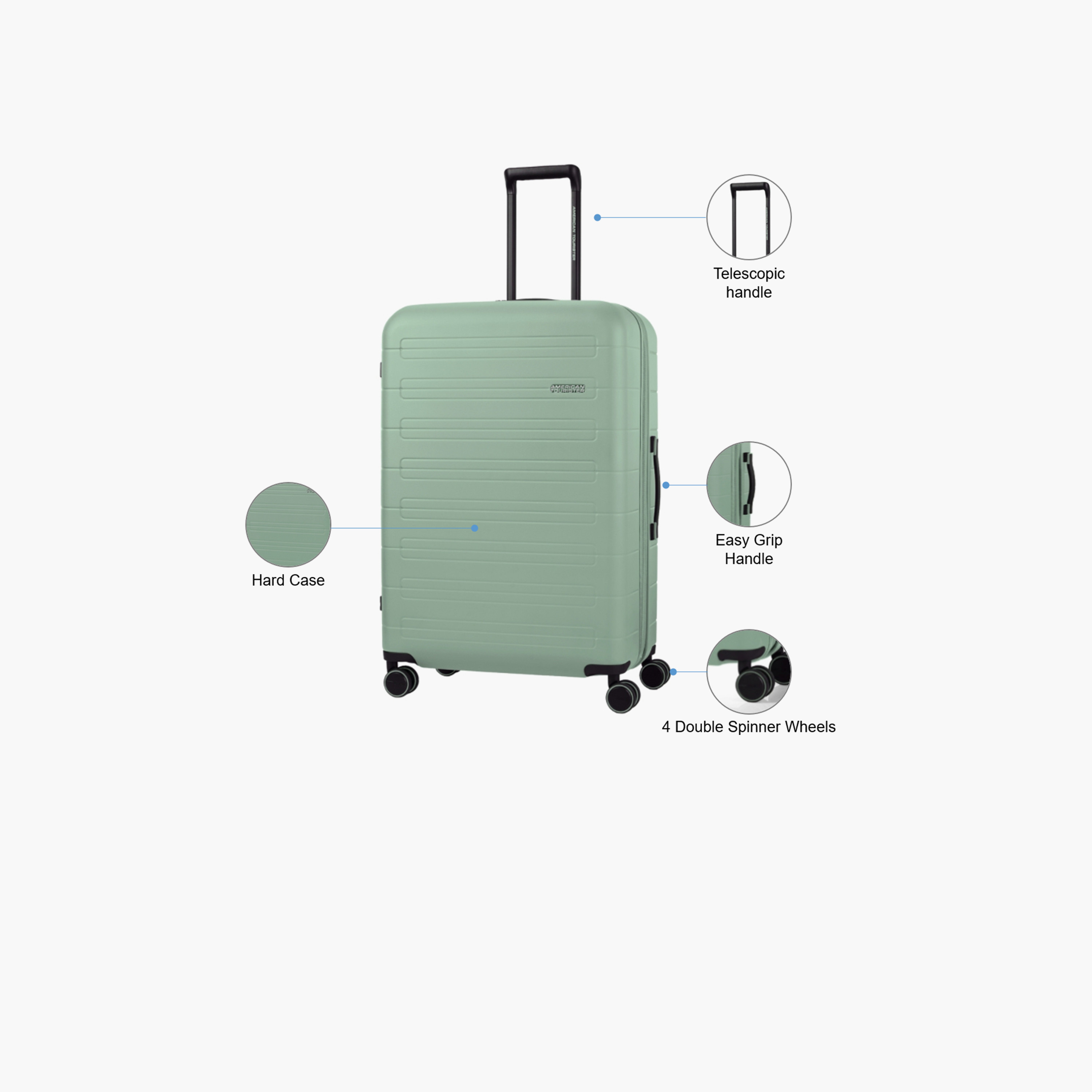 American Tourister Novastream 77 CM Large Check-in Polycarbonate with ABS Hard Sided 4-Wheeler Spinner Trolley Bag with TSA Lock | MC7X04009-travel-luggagesandbags-luggage-image-3