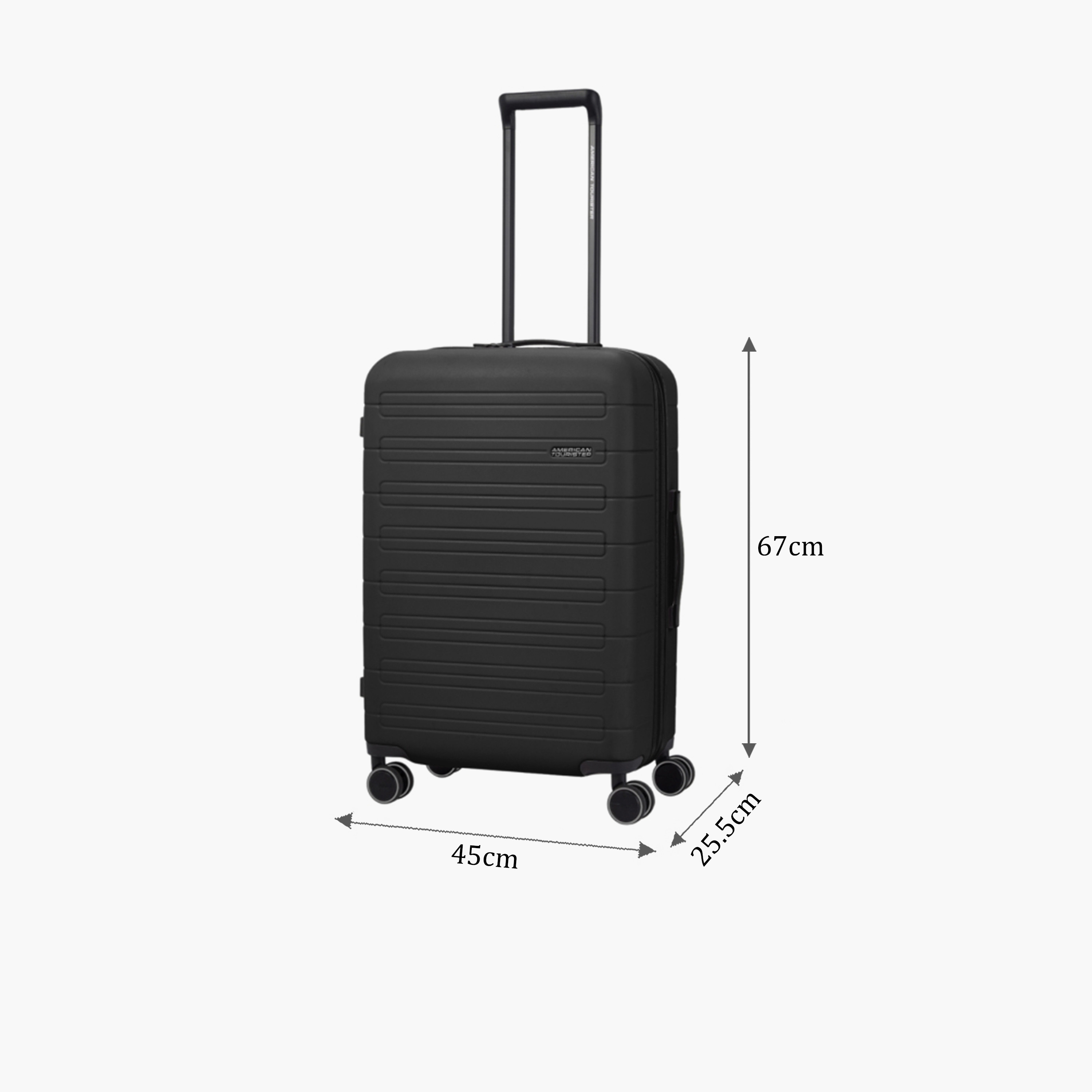 American Tourister Novastream 67 CM Medium Check-in Polycarbonate with ABS Hard Sided 4-Wheeler Spinner Trolley Bag with TSA Lock | MC7X61008-travel-luggagesandbags-luggage-image-2