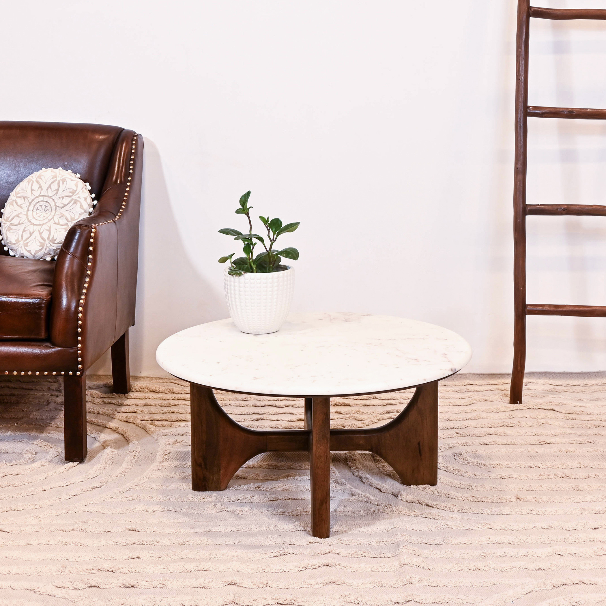 طاولة قهوة رخام وخشب - 35x74 سم-furniture-livingroom-coffeetables-image-1