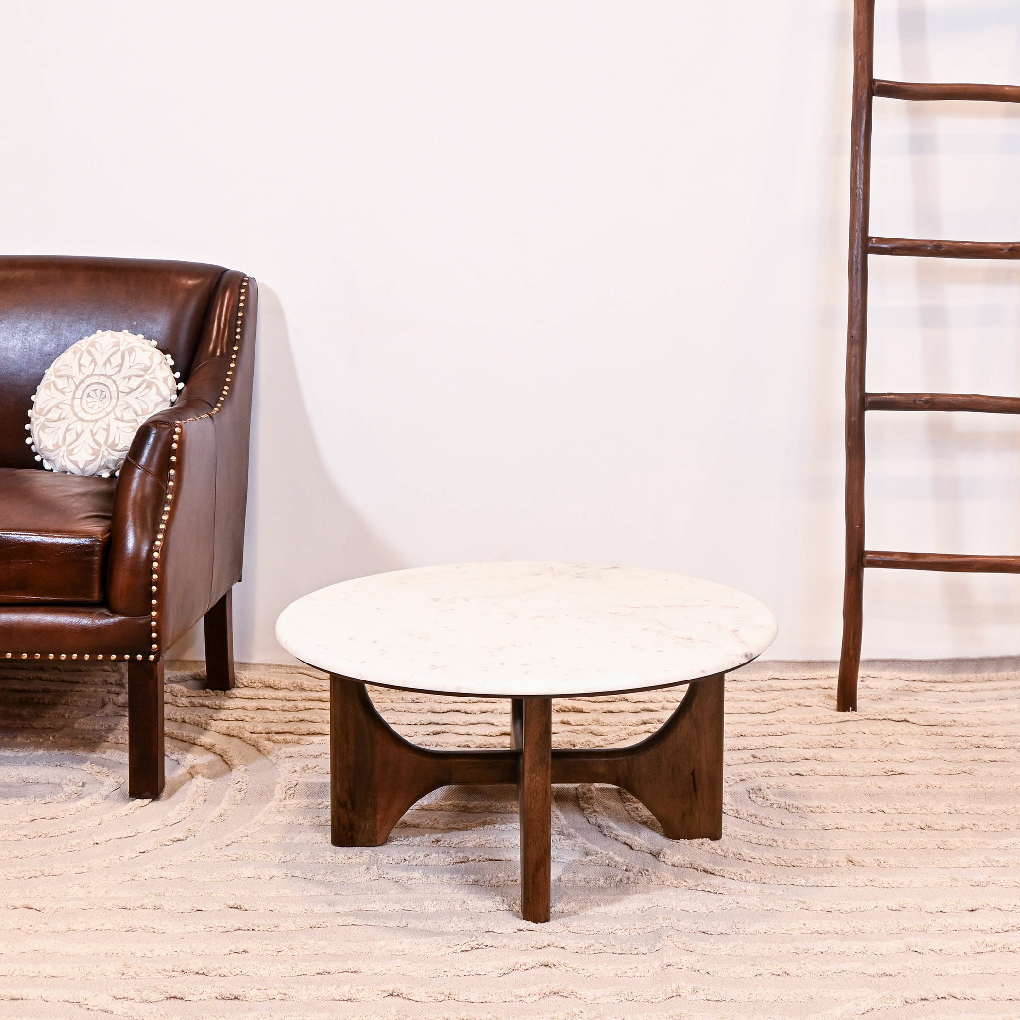 طاولة قهوة رخام وخشب - 35x74 سم-furniture-livingroom-coffeetables-image-2