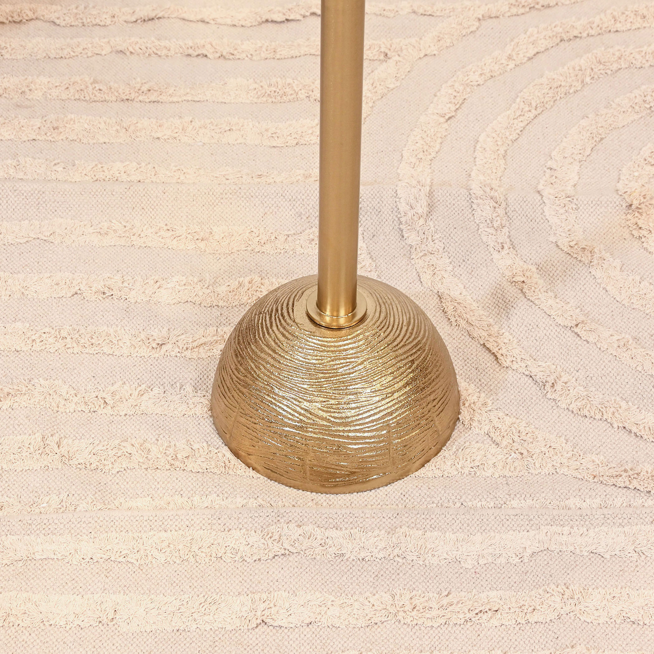 Textured Metal Accent Table - 30x55 cms-furniture-livingroom-sideandendtables-image-3