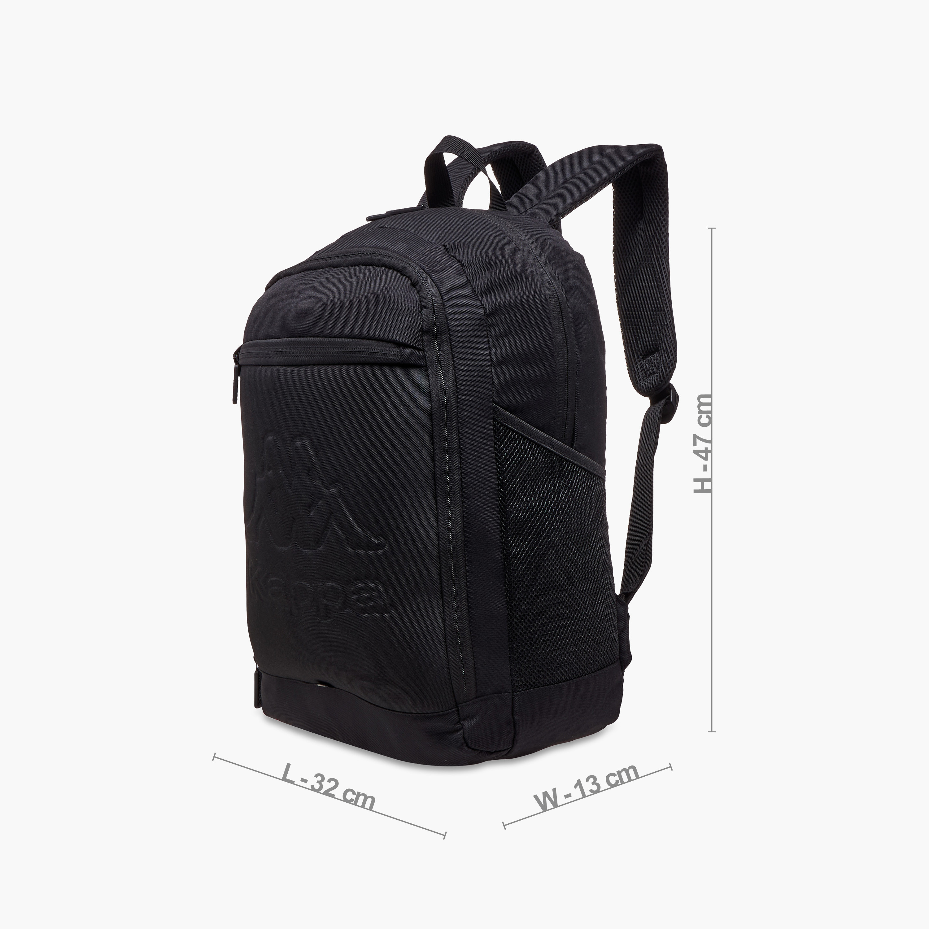 شنطة ظهر بنقوش شعار وحمّالات قابلة للتعديل وسحّاب إغلاق من كابا - 13×32×47 سم-school-bagsandbackpacks-backpacks-image-7