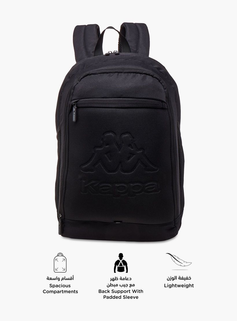شنطة ظهر بنقوش شعار وحمّالات قابلة للتعديل وسحّاب إغلاق من كابا - 13×32×47 سم-boys-accessories-bagsandbackpacks-image-6
