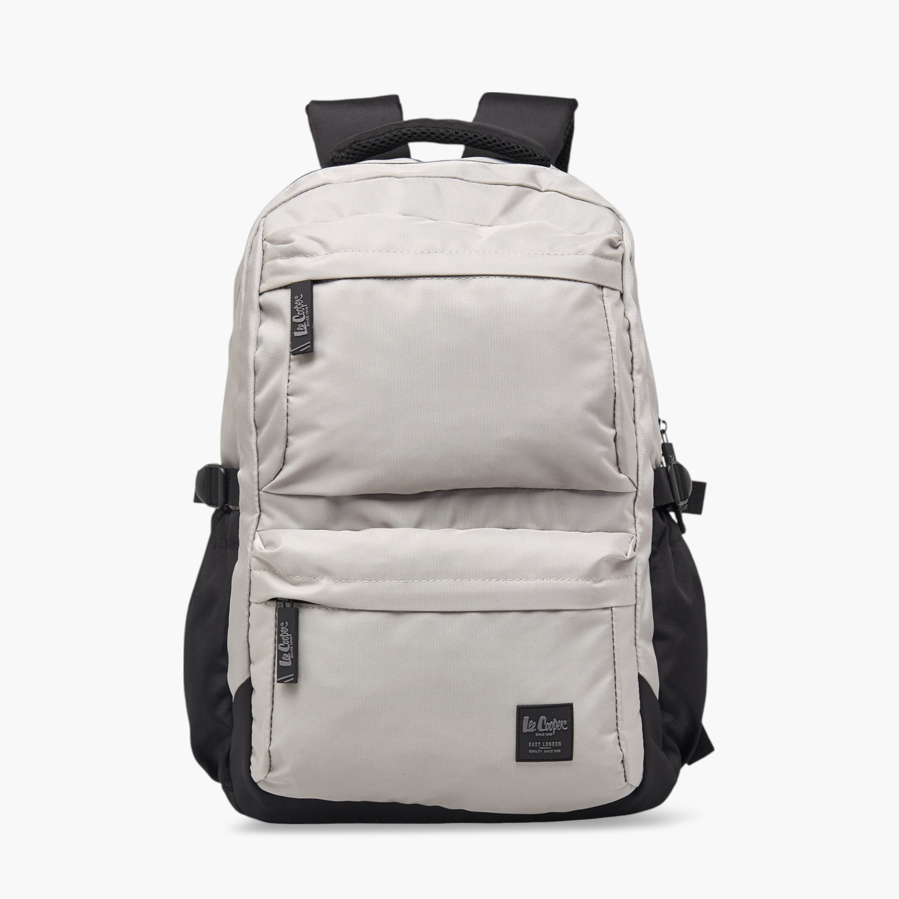 Lee Cooper Solid School Backpack with Adjustable Shoulder Straps and Zip Closure - 17x32x46 cms-school-bagsandbackpacks-backpacks-image-1