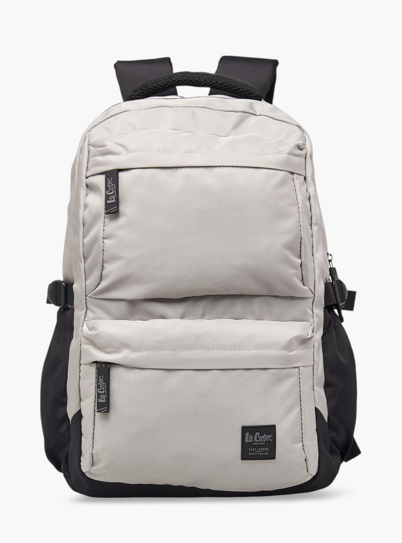 Lee Cooper Solid School Backpack with Adjustable Shoulder Straps and Zip Closure - 17x32x46 cms-school-bagsandbackpacks-backpacks-image-1
