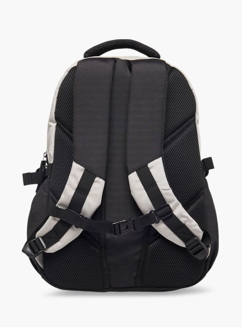 Lee Cooper Solid School Backpack with Adjustable Shoulder Straps and Zip Closure - 17x32x46 cms-school-bagsandbackpacks-backpacks-image-3