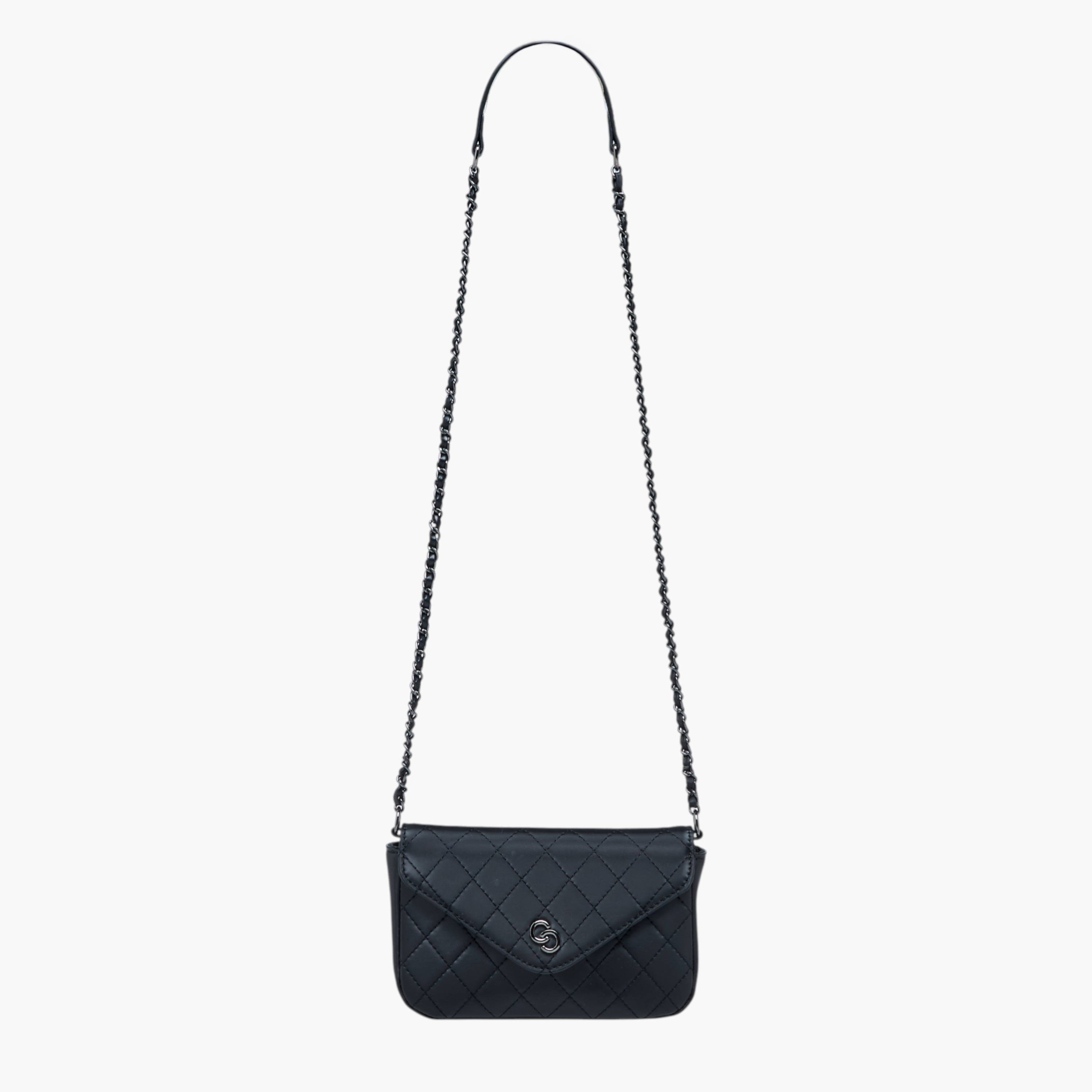 Celeste Quilted Crossbody Bag with Chain Strap and Flap Closure-women-bagsandwallets-handbags-image-3
