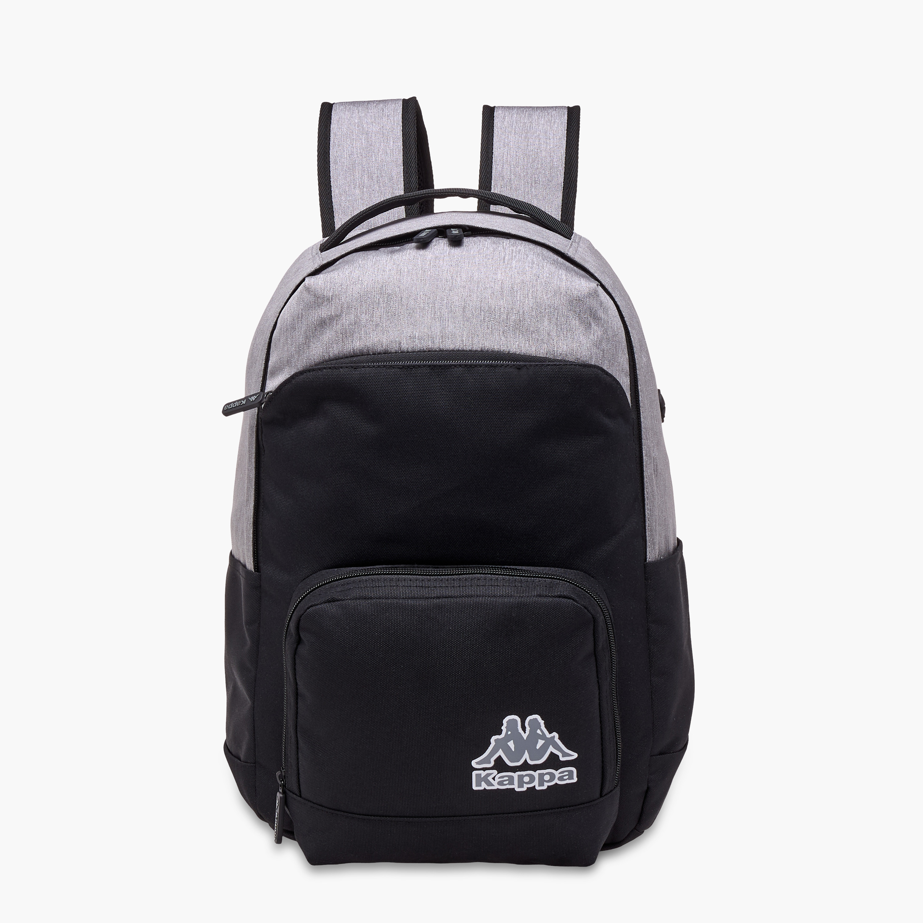 Kappa Logo Print School Backpack with Adjustable Straps and Zip Closure - 31x17x45 cm-school-bagsandbackpacks-backpacks-image-1