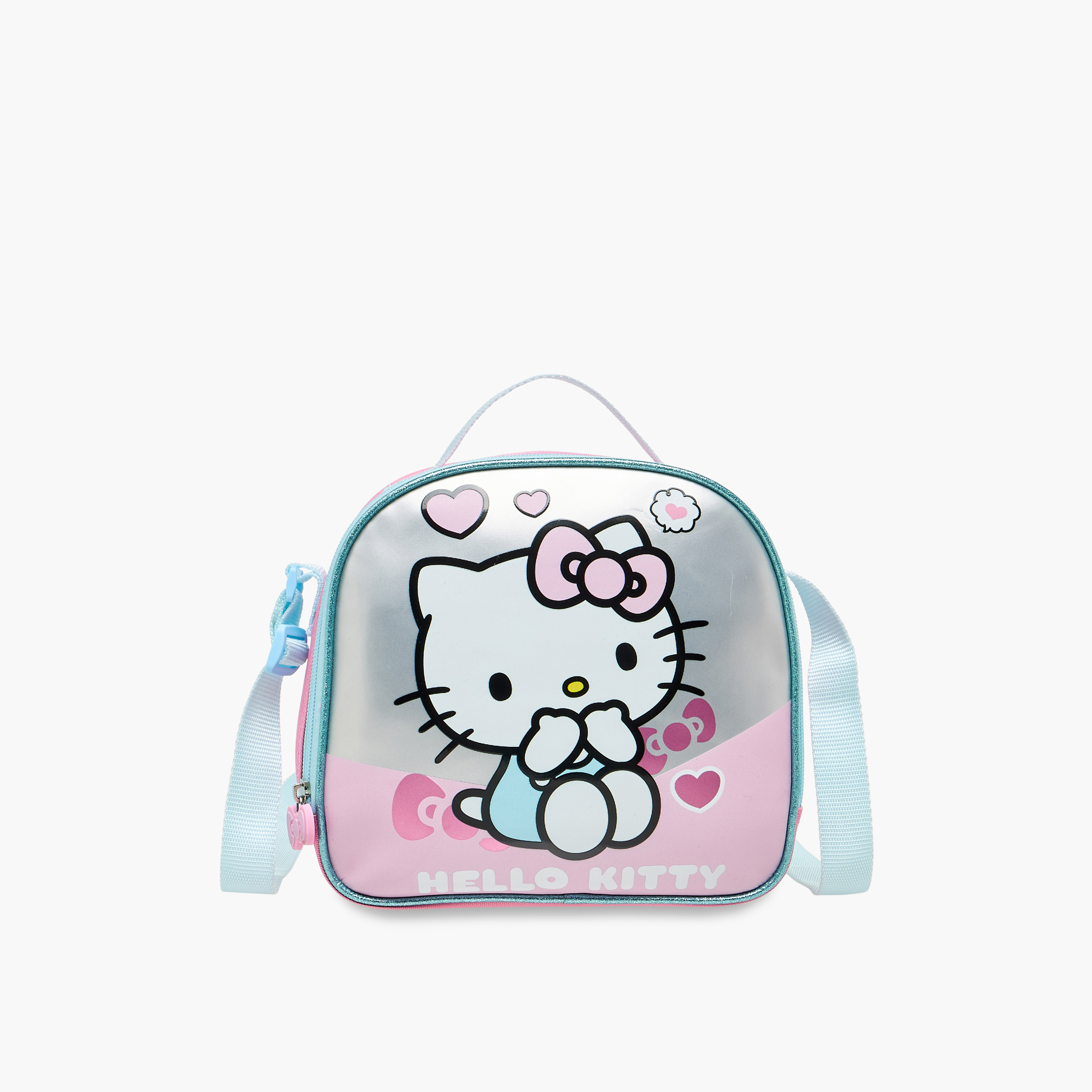 Hello Kitty Print Lunch Bag with Zip Closure-school-lunchessentials-lunchbags-image-1