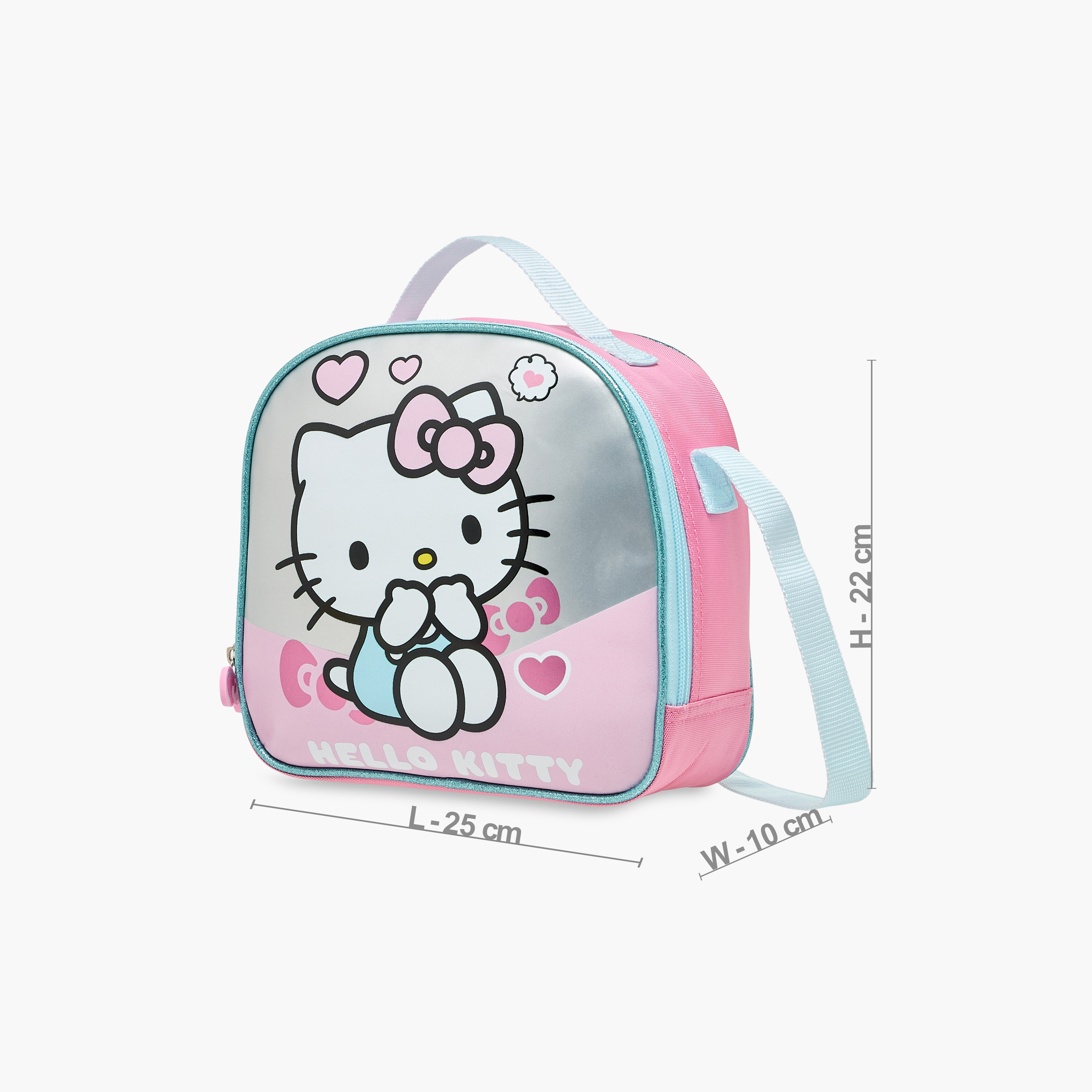 Hello Kitty Print Lunch Bag with Zip Closure-school-lunchessentials-lunchbags-image-2