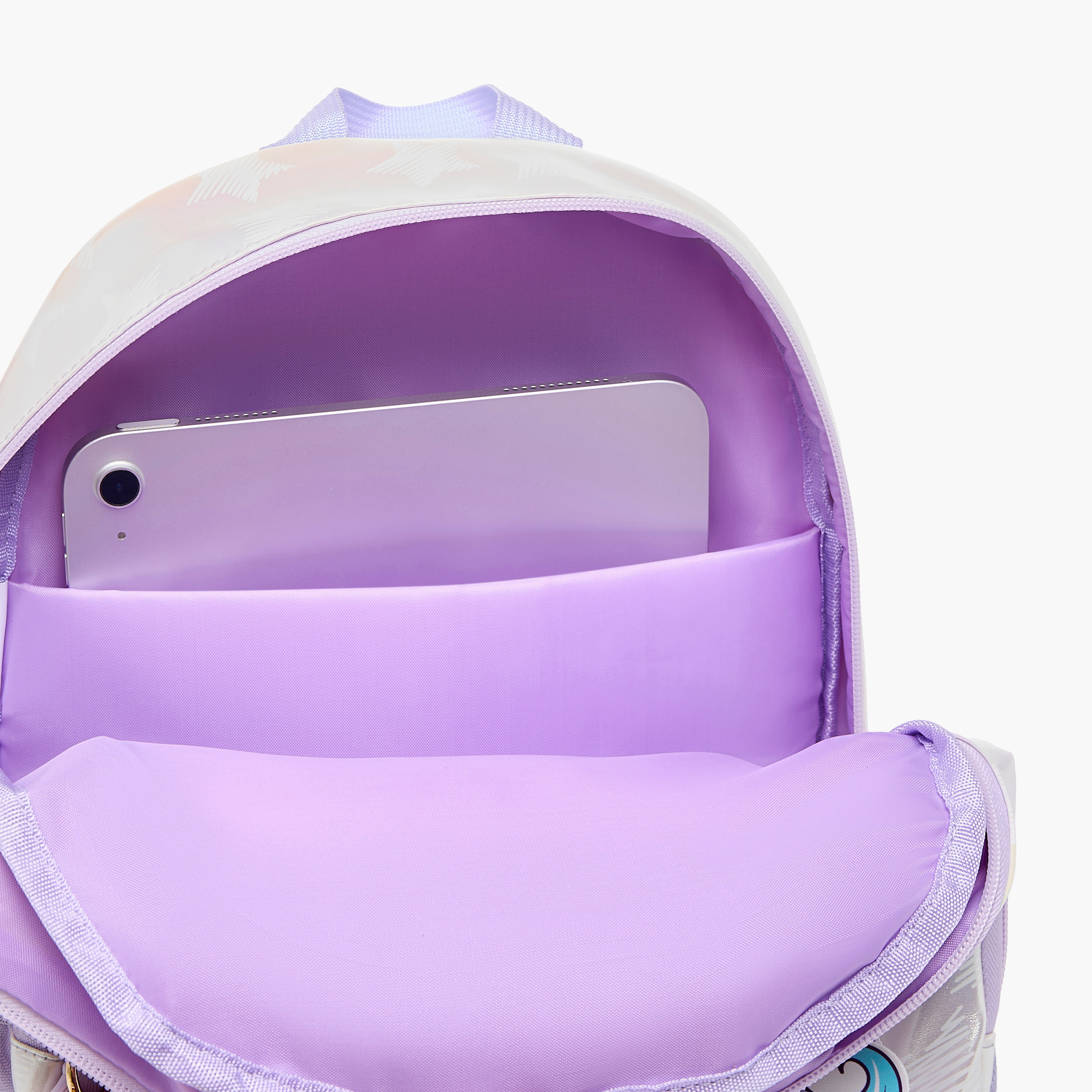 شنطة ظهر بطبعات يونيكورن وحمالات كتف قابلة للتعديل وسحاب إغلاق من جونيورز - 16 بوصة-school-bagsandbackpacks-backpacks-image-2