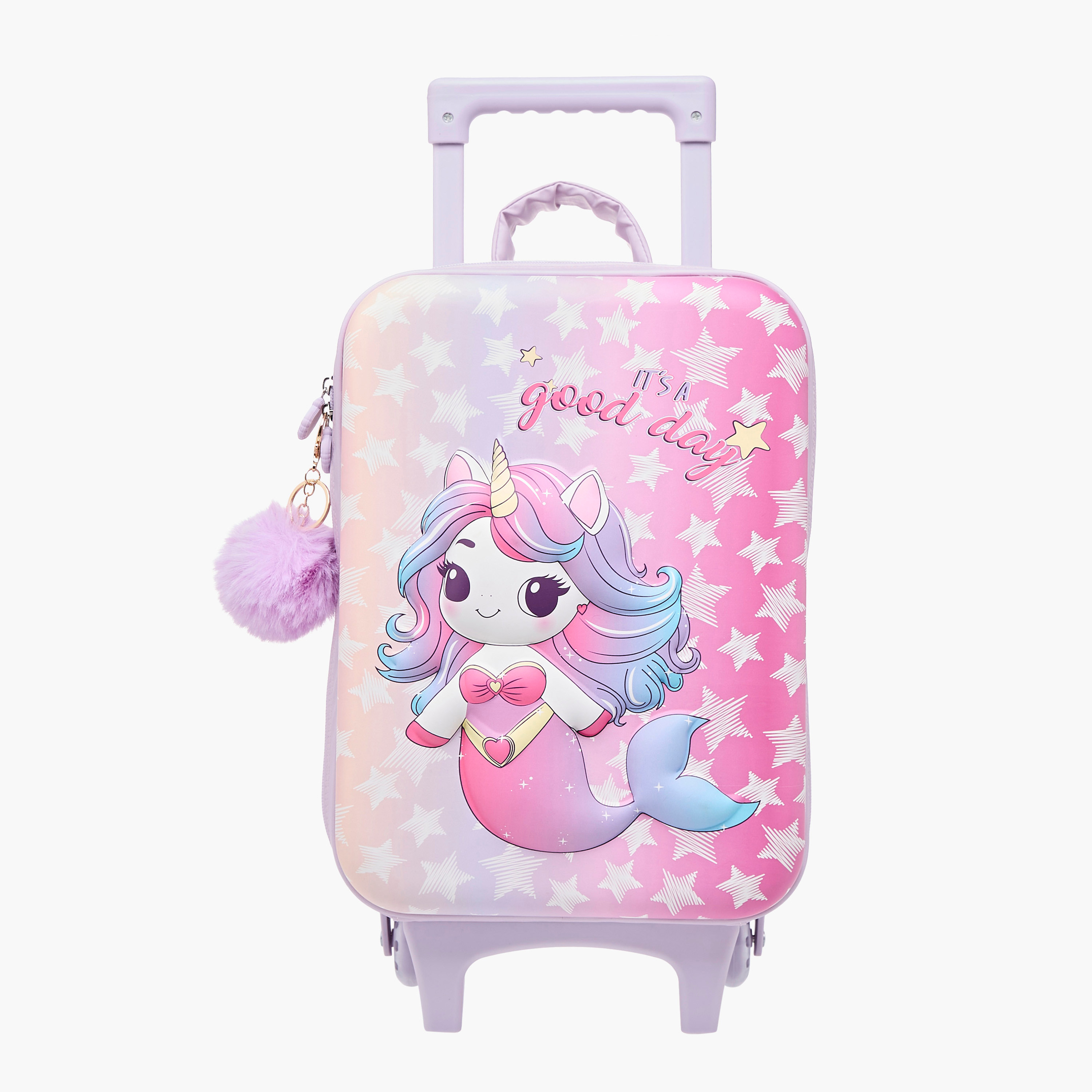 شنطة ترولي للبنات 2-5 سنوات بمقبض قابل للتعديل وتصميم يونيكورن من جونيورز-school-bagsandbackpacks-trolleybags-image-10