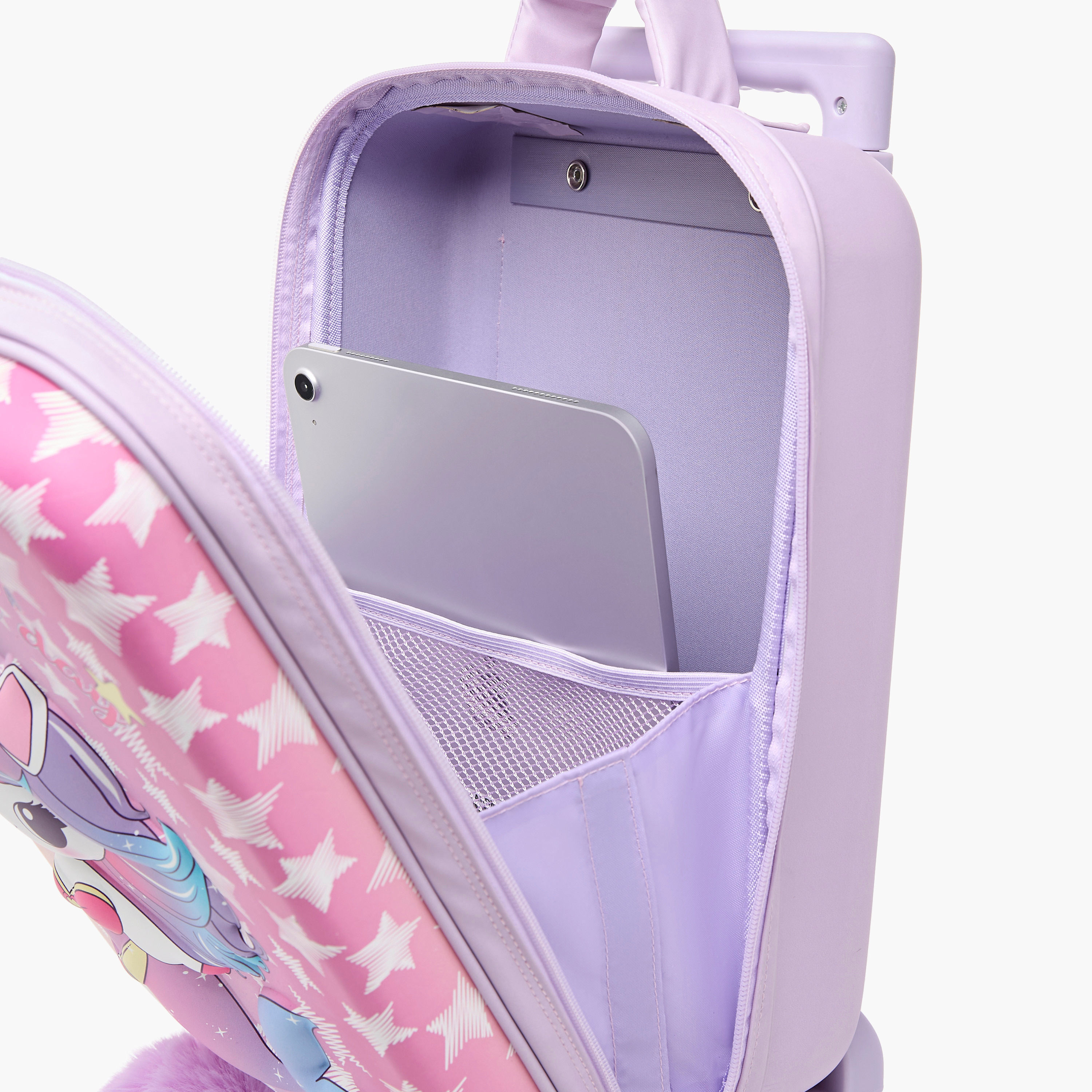 Juniors Unicorn Trolley Bag for Girls 2-5 Years with Adjustable Handle Height -school-bagsandbackpacks-trolleybags-image-13