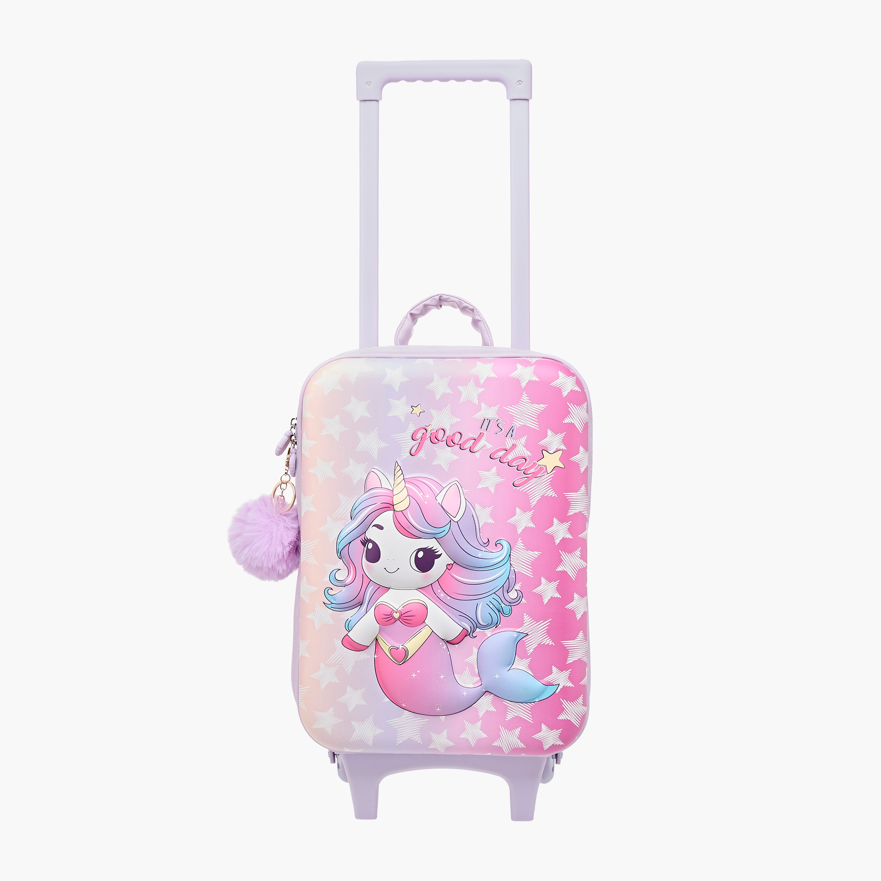 شنطة ترولي للبنات 2-5 سنوات بمقبض قابل للتعديل وتصميم يونيكورن من جونيورز-school-bagsandbackpacks-trolleybags-image-4