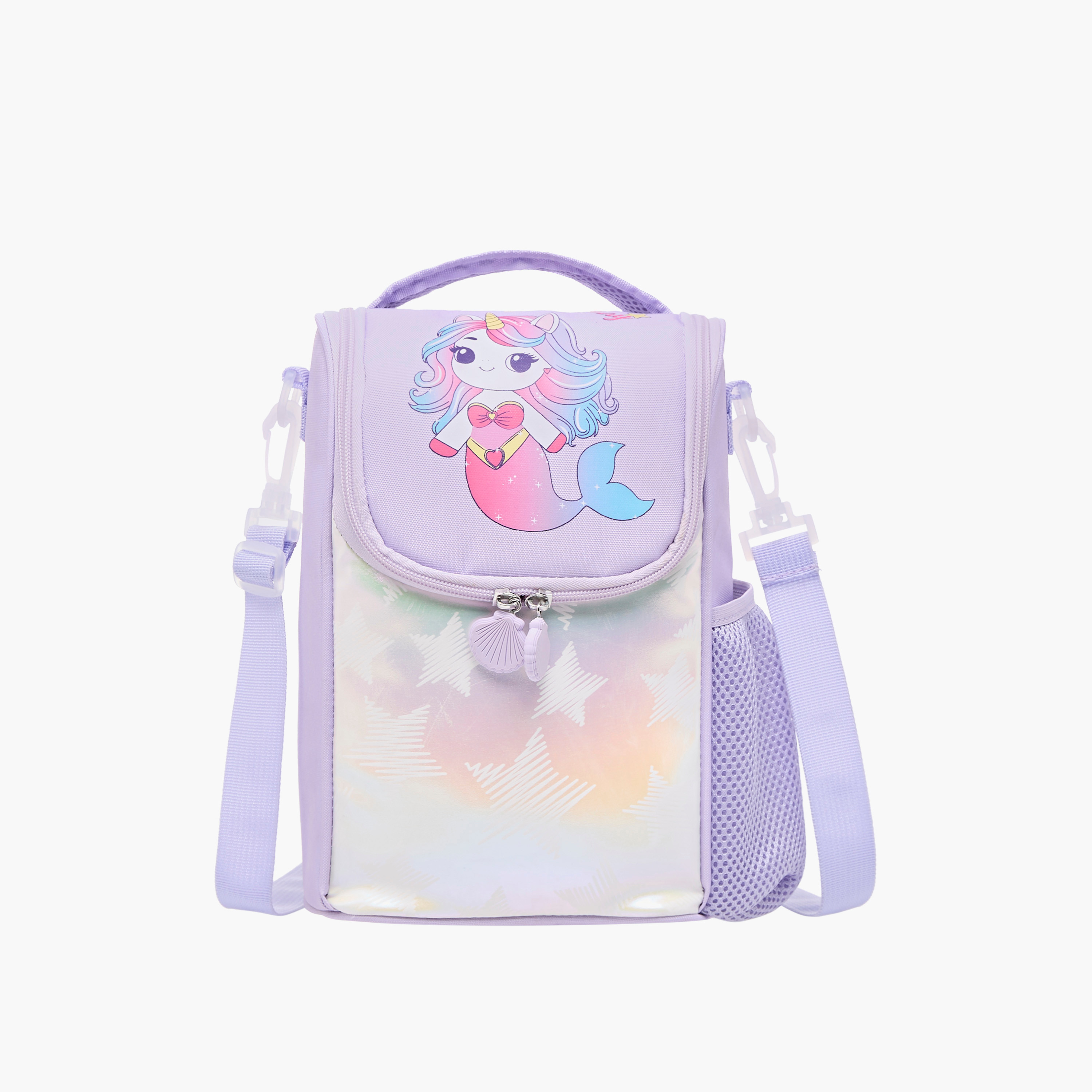 Juniors Mermaid Print Lunch Bag with Zip Closure-school-lunchessentials-lunchbags-image-1