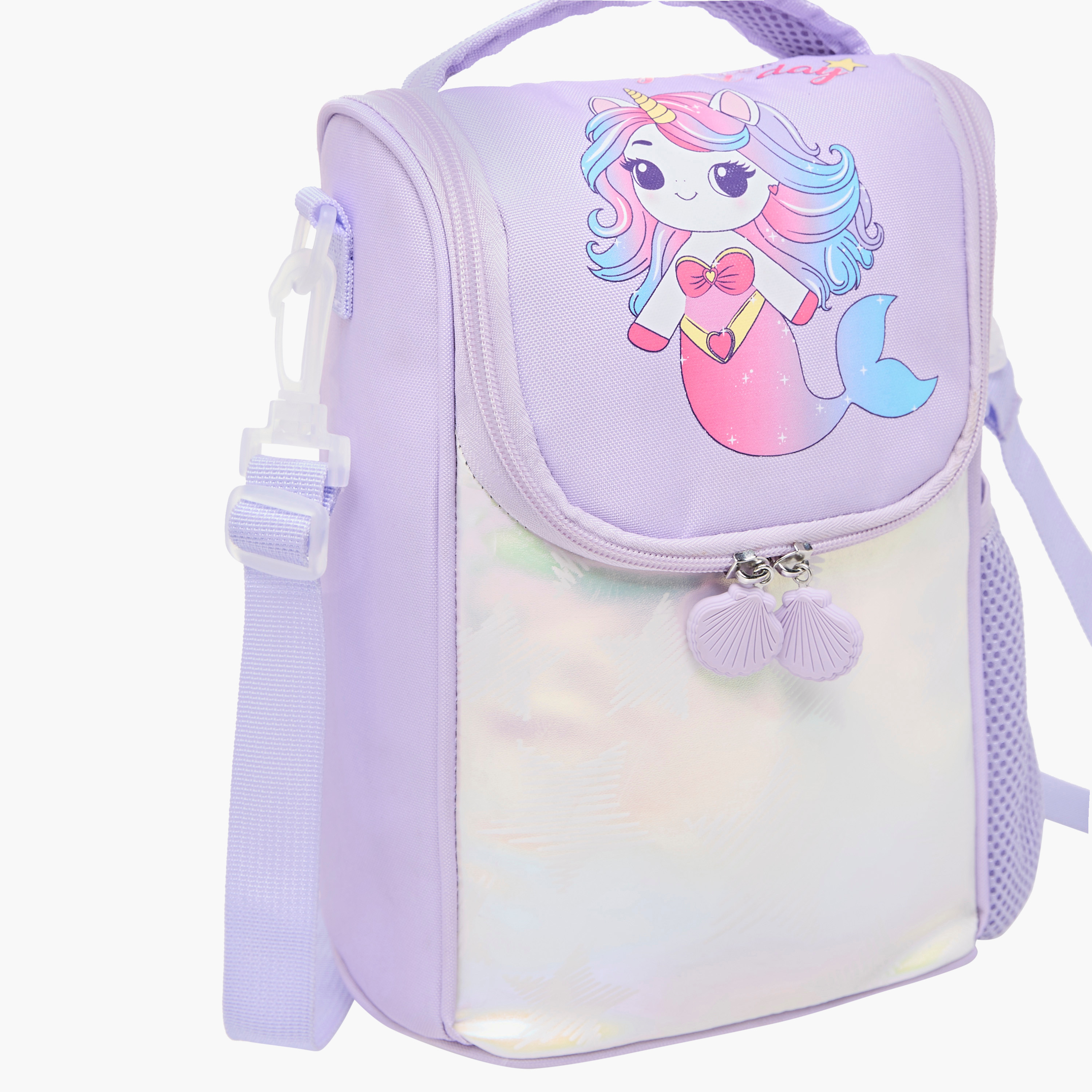 Juniors Mermaid Print Lunch Bag with Zip Closure-school-lunchessentials-lunchbags-image-7