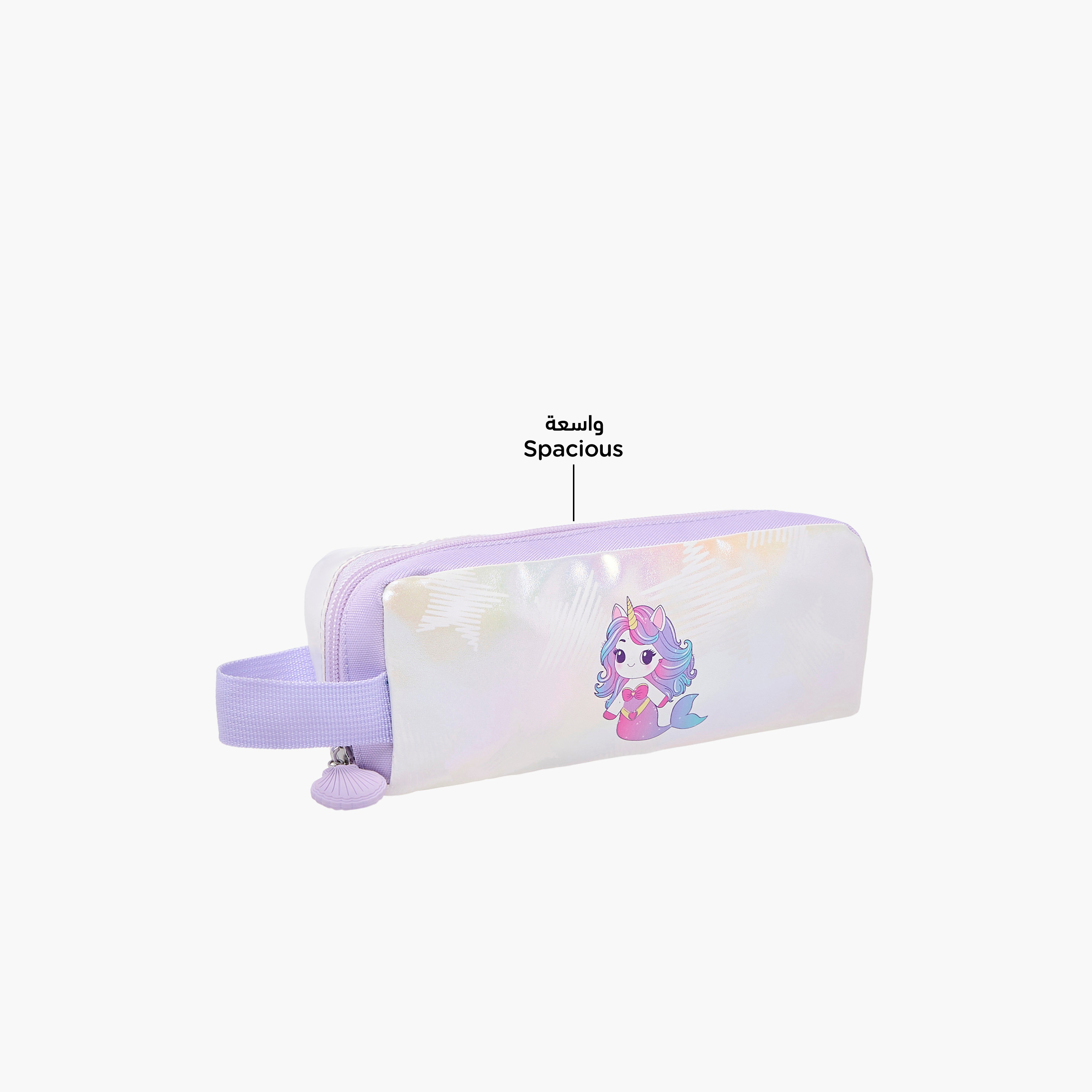 Juniors Mermaid Print Pencil Pouch with Zip Closure-school-stationery-pencilcases-image-6