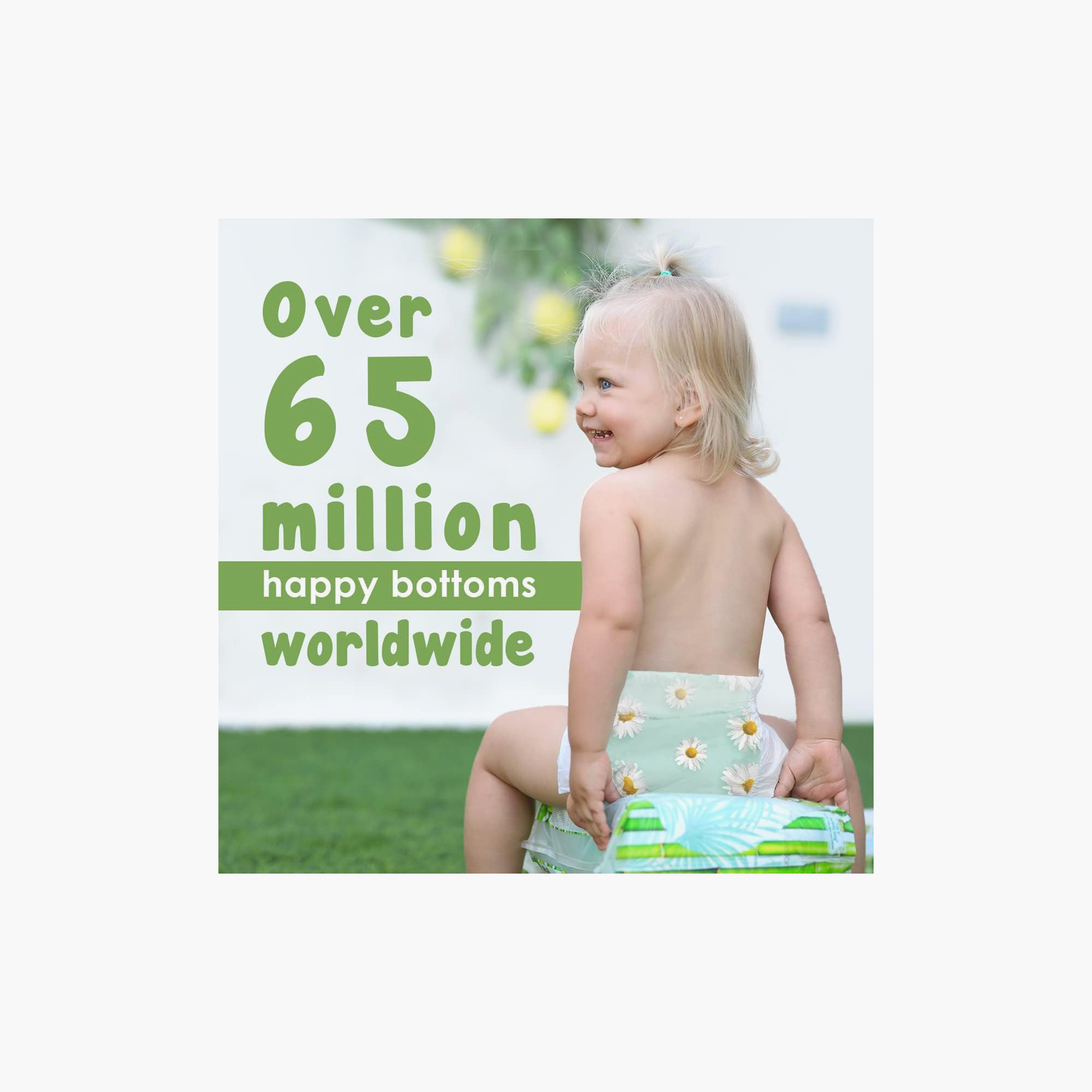 Pure Born 68-Piece Organic Diapers - Assorted Printed - Size 1 - Upto 5kg-baby-diapering-diapers-image-3