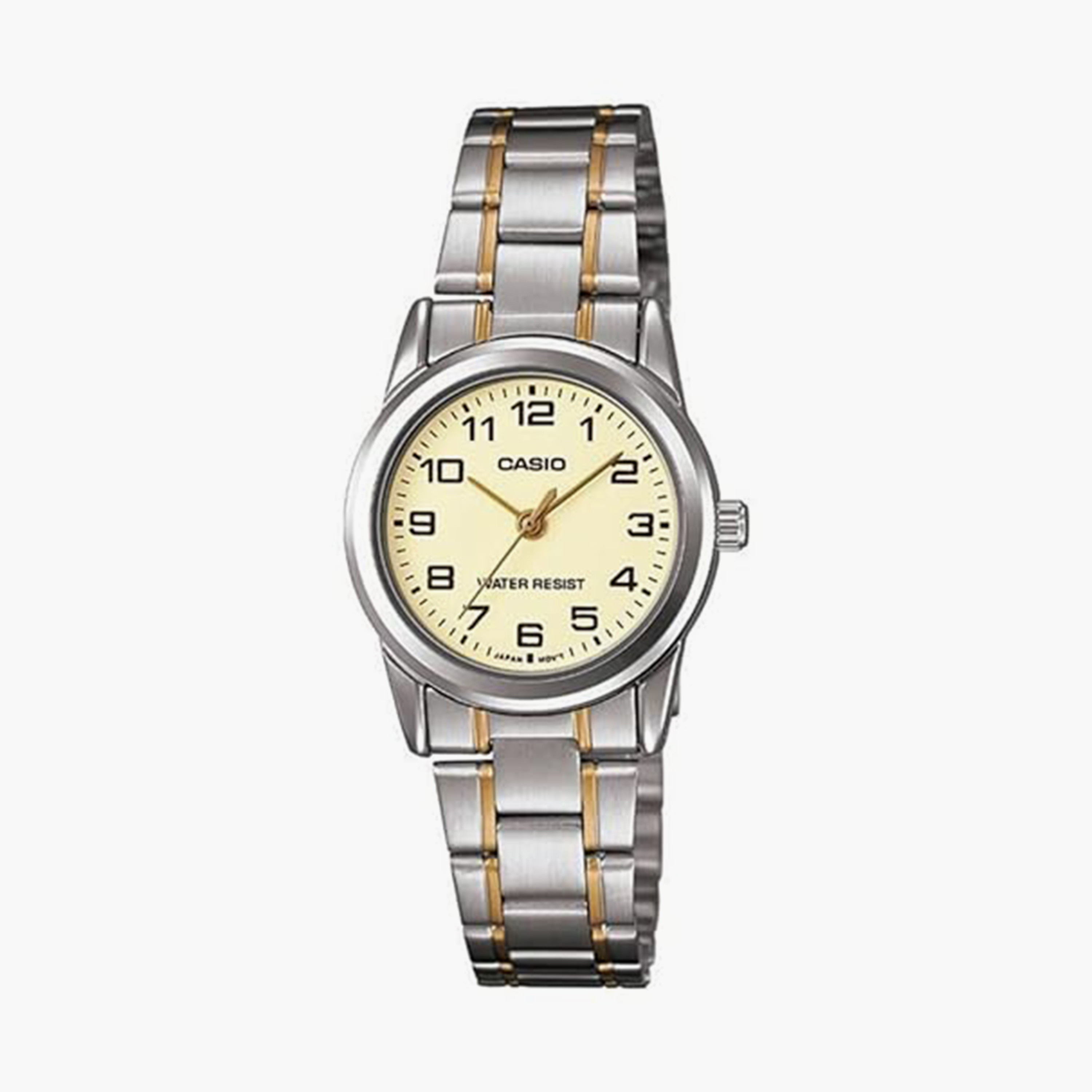 كاسيو- ساعة للنساء تناظرية   سوار ستانلس ستيل مقاس 25 مم بلونين | LTP-V001SG-9BUDF-women-watchesandjewellery-watches-image-1