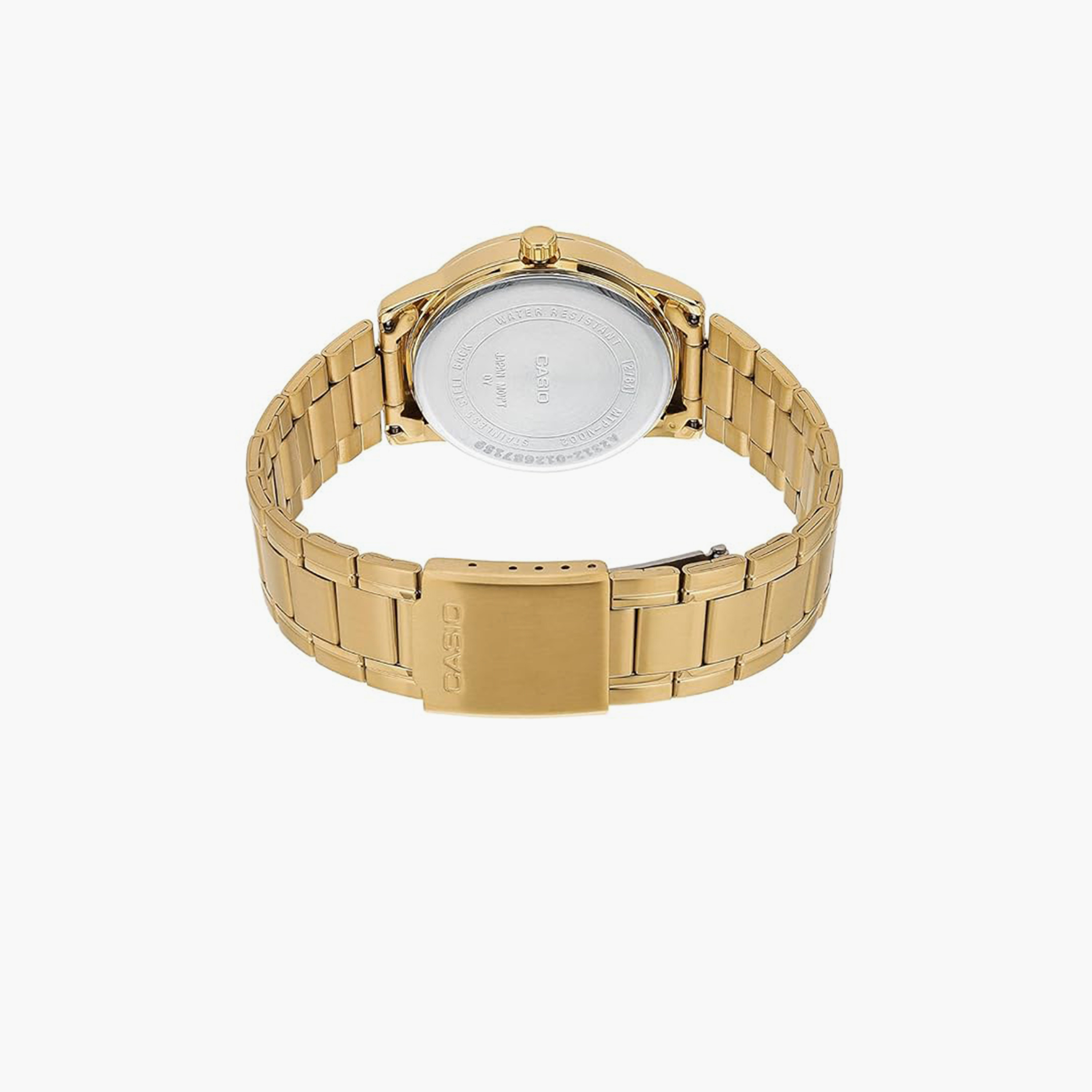 كاسيو- ساعة للرجال تناظرية  سوار ستانلس ستيل ذهبي 45 مم أنالوج | MTP-V002G-7B2UDF-men-watchesandjewellery-watches-image-3