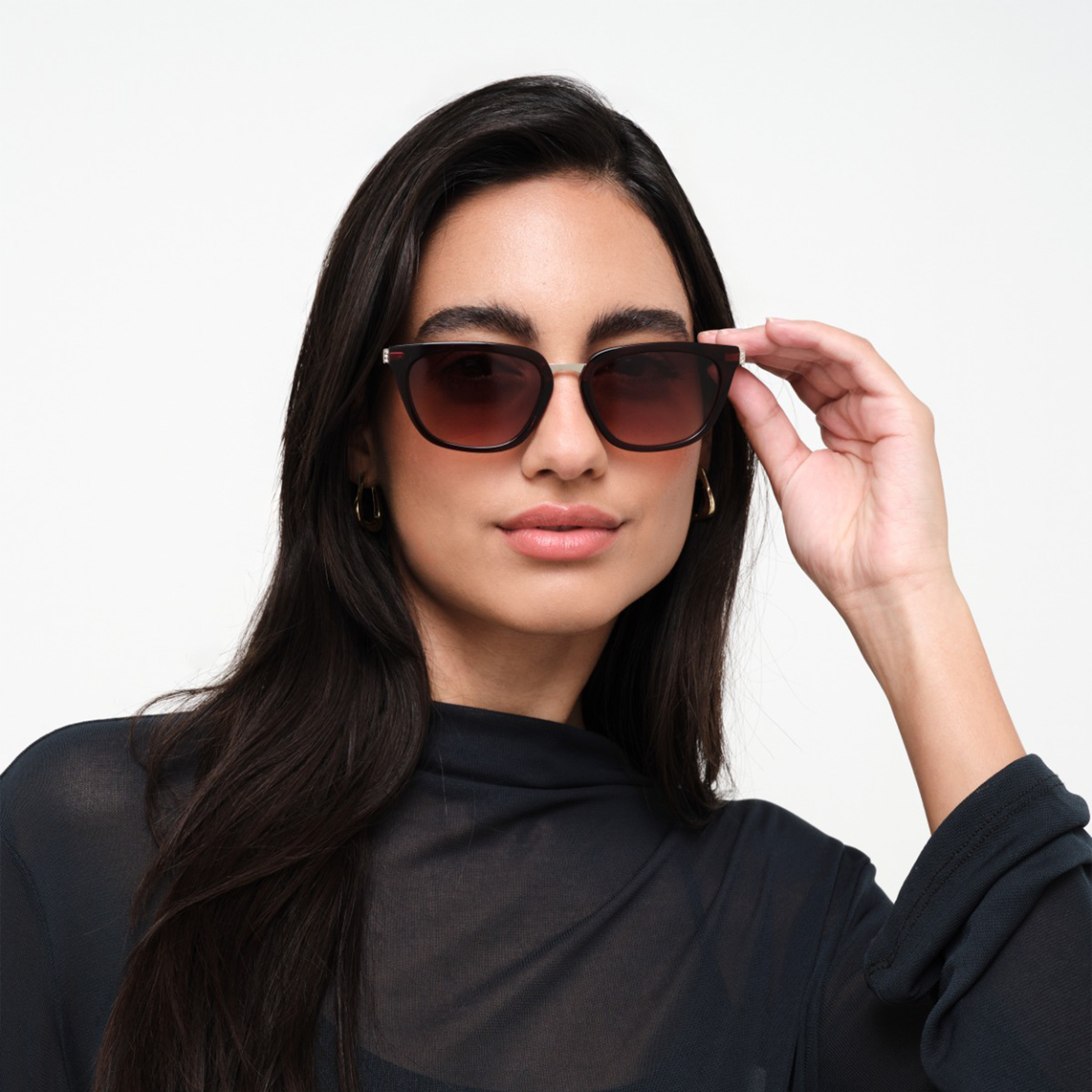 30صندايز- نظارة شمسية لوك مقاس 53 مم لون بني - عين القطة - 30S-000303-0101-women-sunglasses-image-5