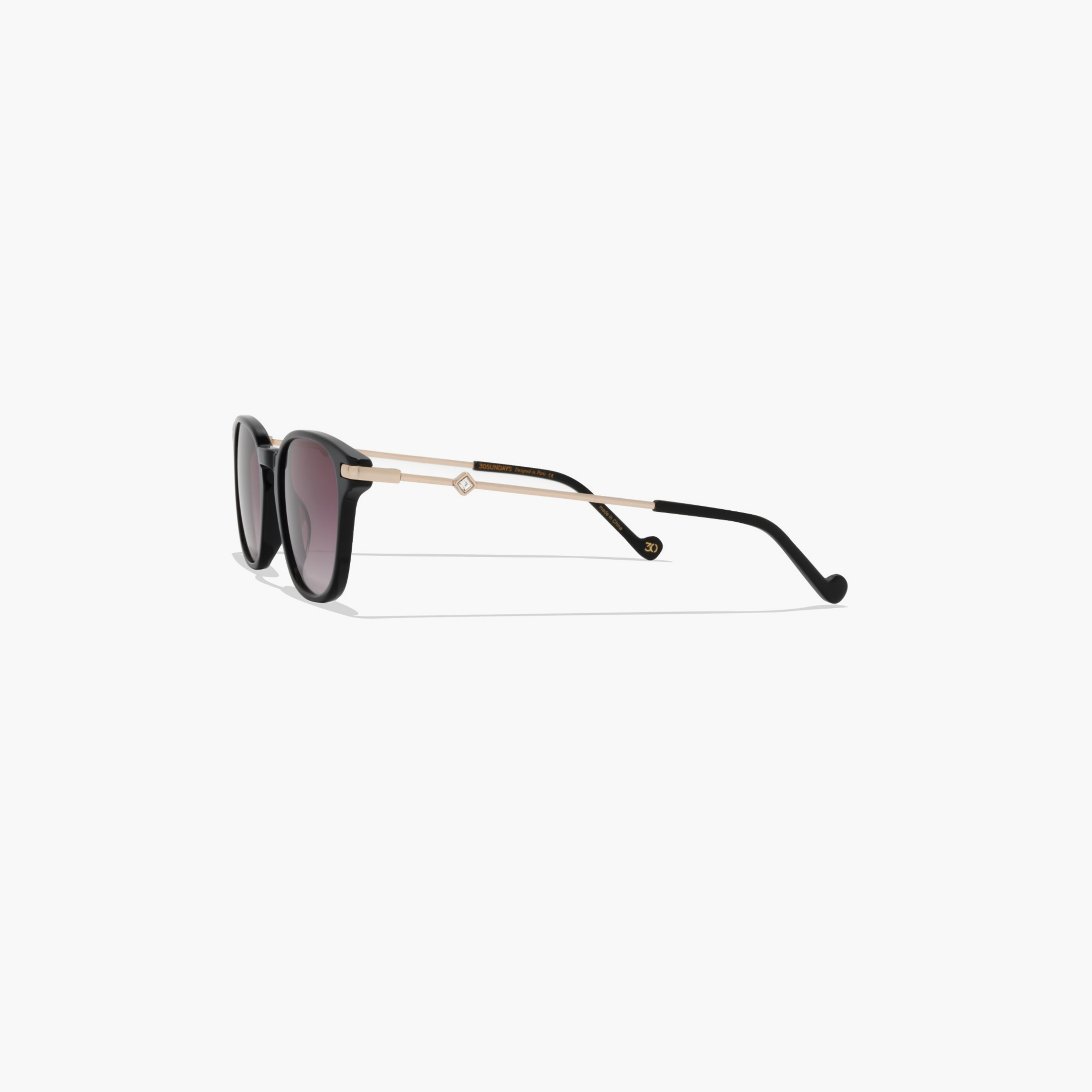 30صندايز- نظارة شمسية دانيكا مربعة رمادية مقاس 50 مم - 30S-000431-0107-women-sunglasses-image-4