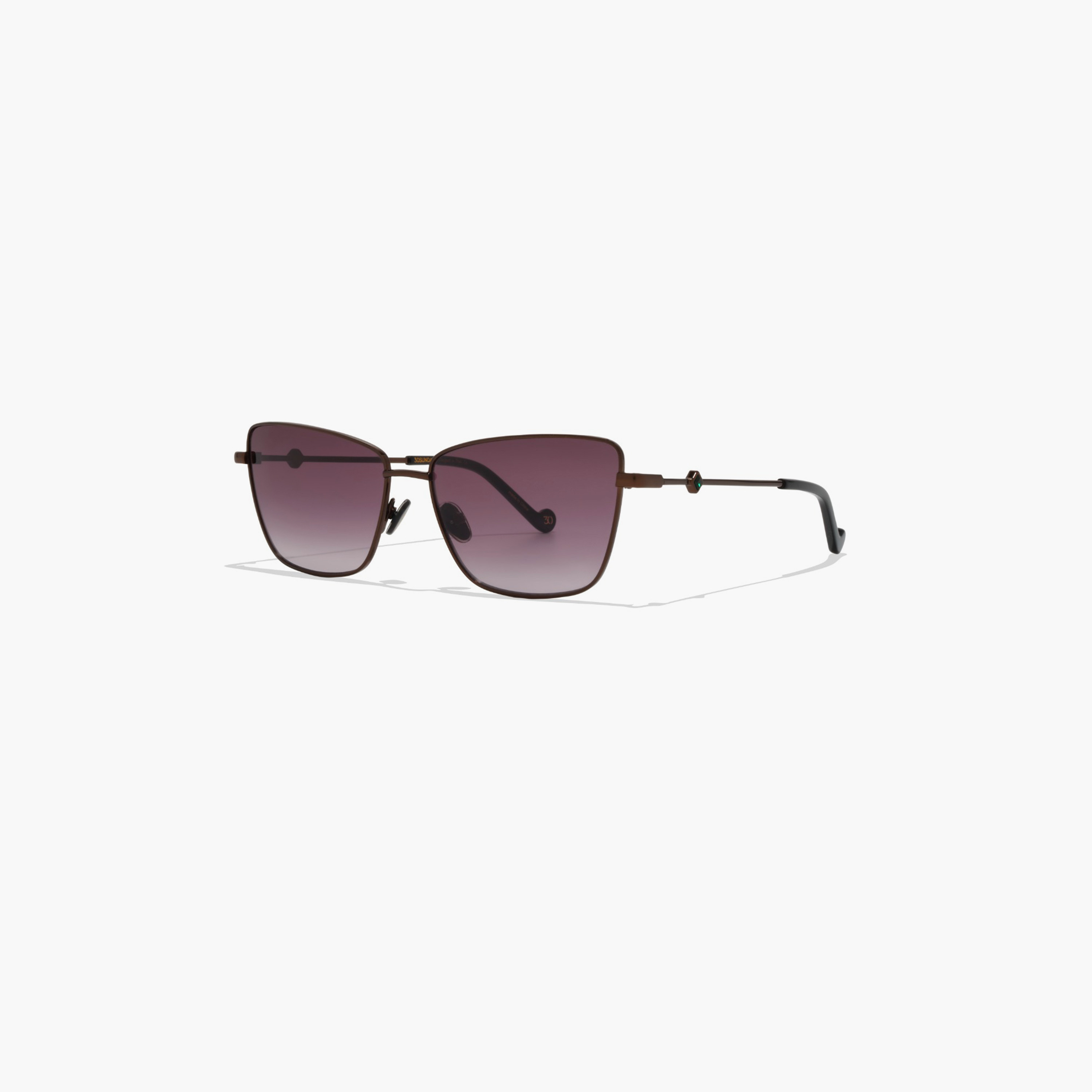 30صندايز- نظارة شمسية غالاتي - عين القطة لون رمادي مقاس 58 مم - 30S-000432-0107-women-sunglasses-image-3