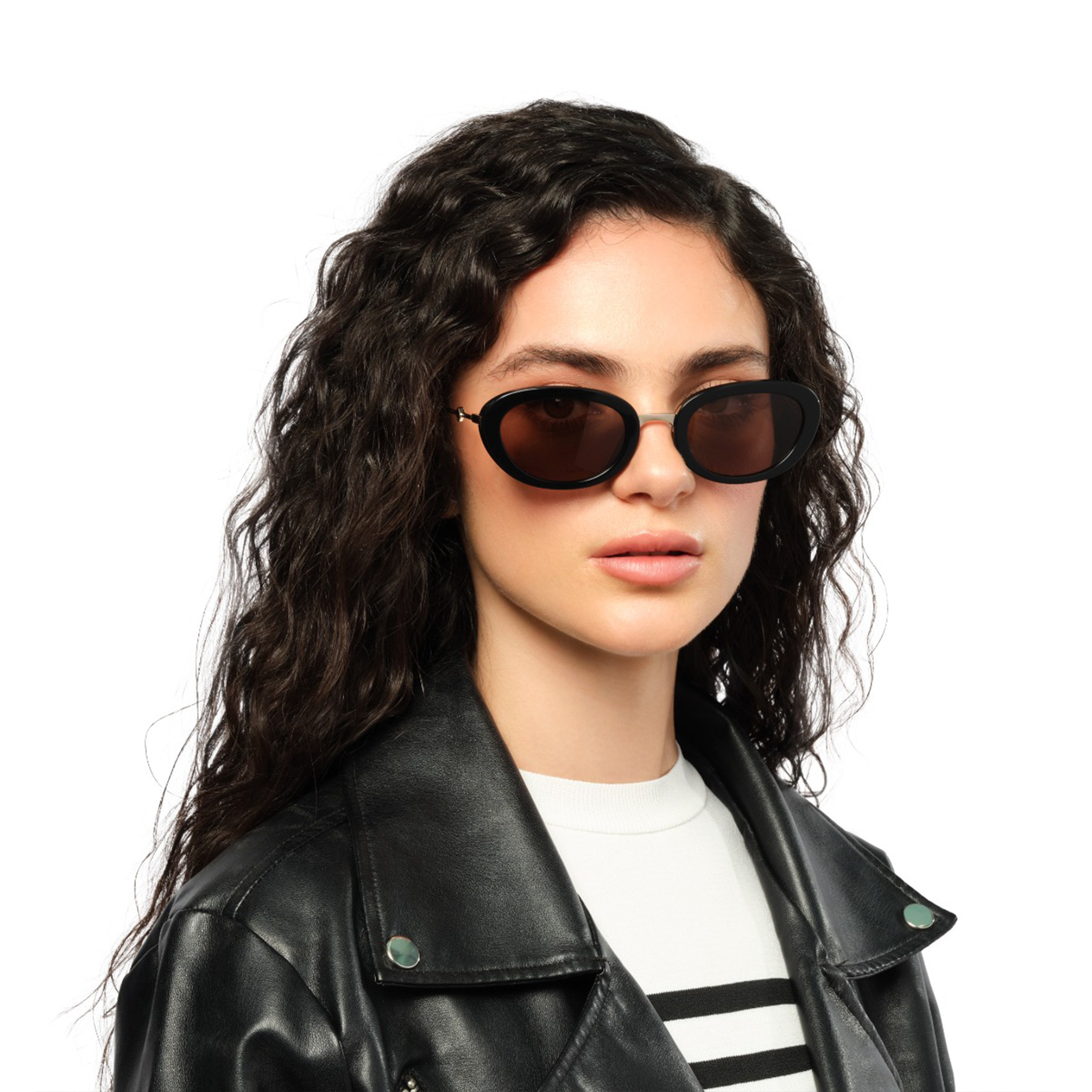 30صندايز- نظارة شمسية تشاندرا بيضاوية بنية مقاس 52 مم - 30S-000433-0104-women-sunglasses-image-5
