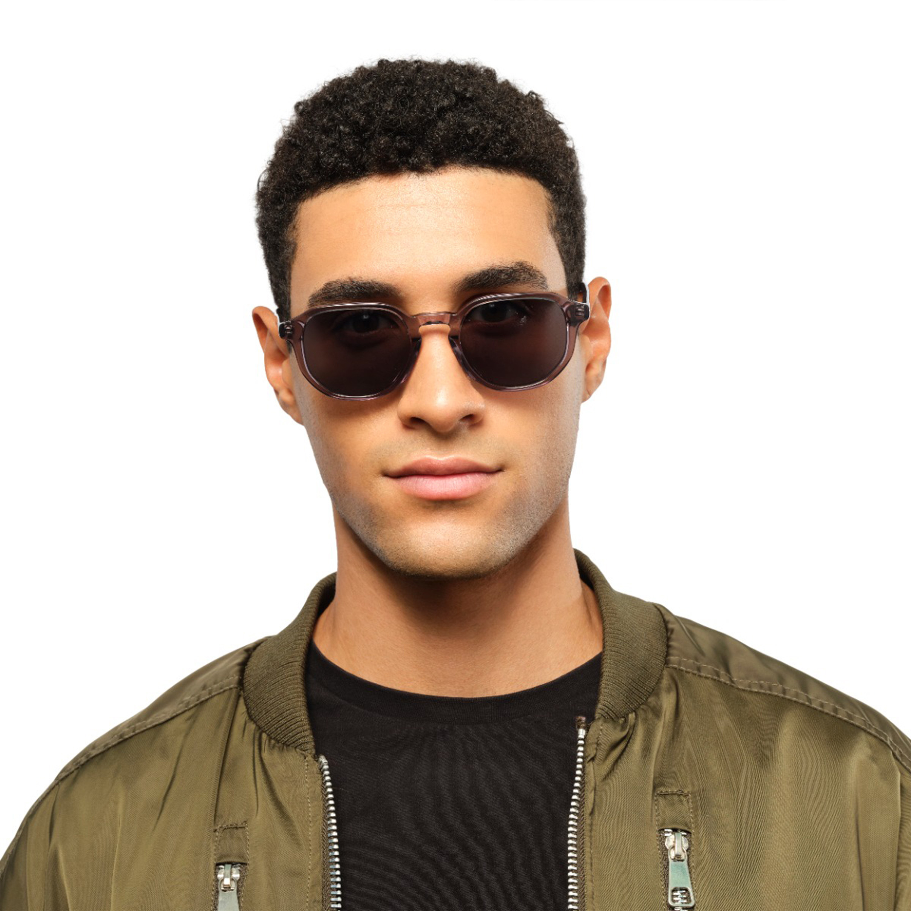 30صندايز- نظارة شمسية ليون مستقطبة 50 مم لون رمادي - هندسي - 30S-000439-0707p-men-sunglasses-image-5