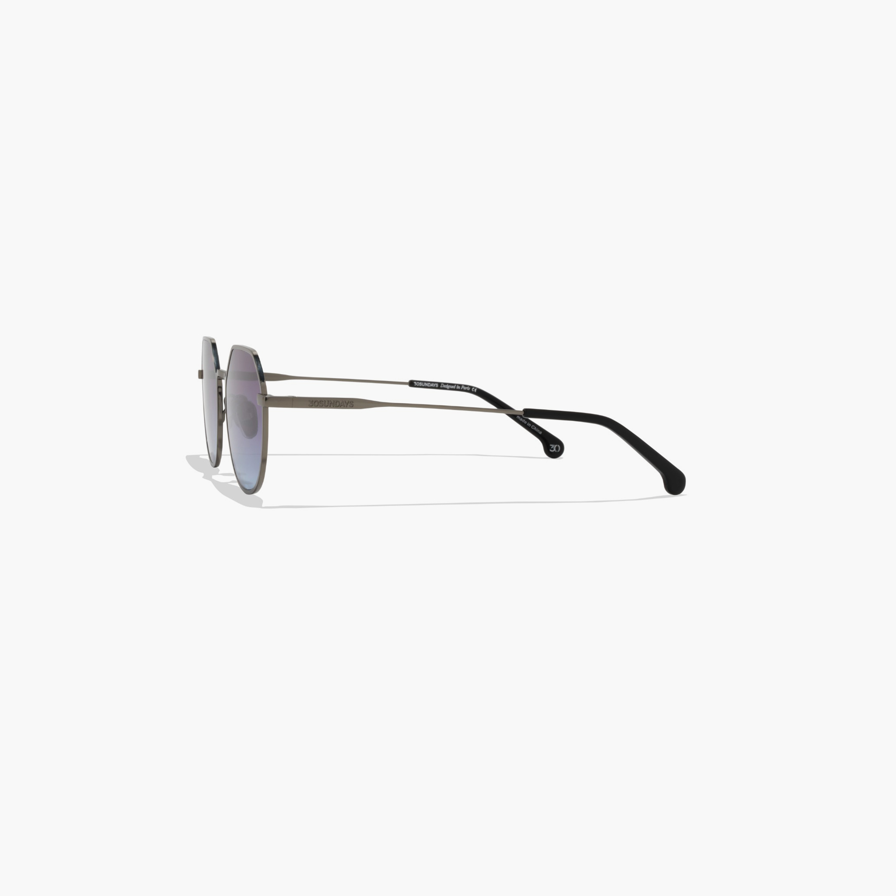 30Sundays Turn Up III 52MM Blue Geometric Sunglasses - 30S-000440-0702-men-sunglasses-image-4