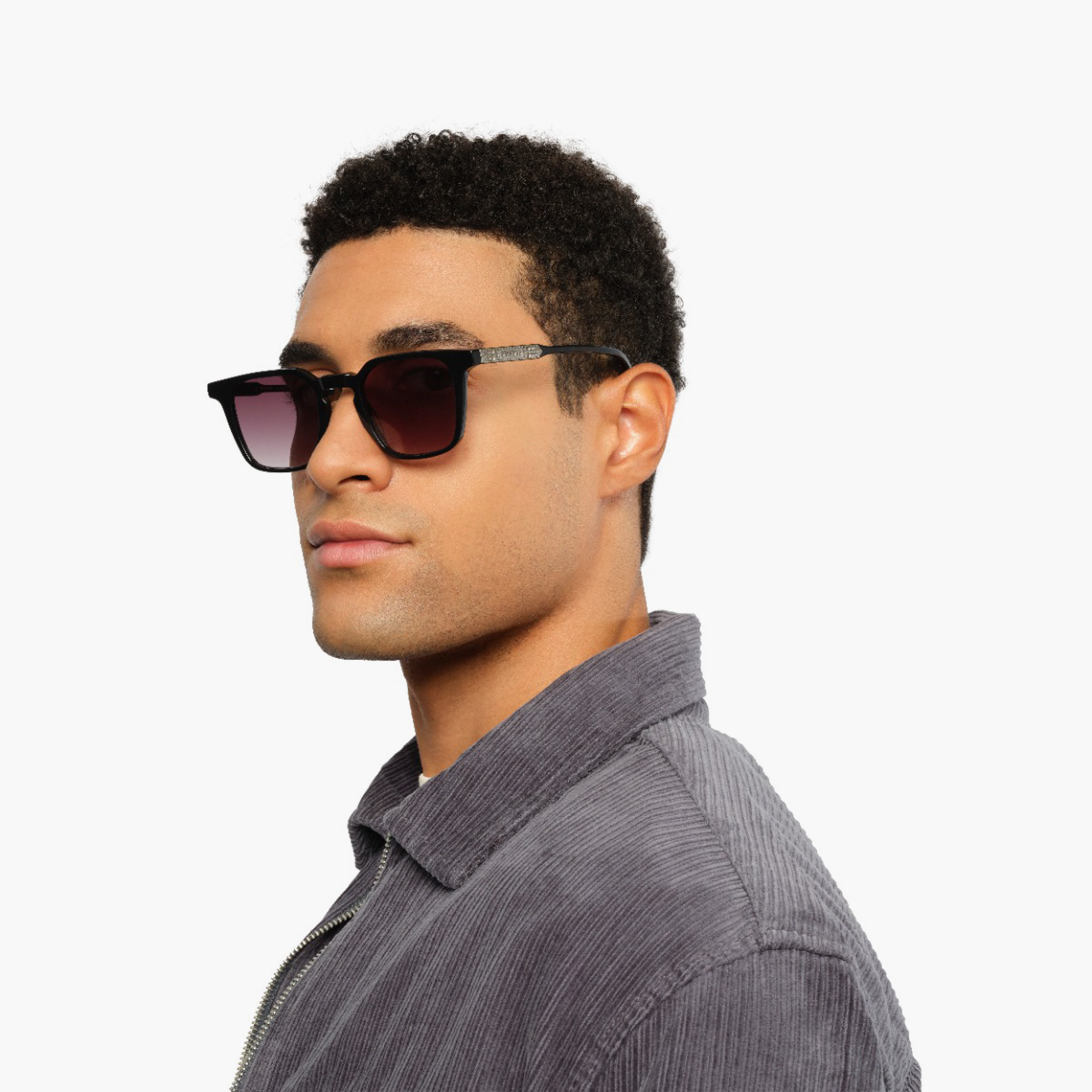 30صندايز- نظارة شمسية تويلا رمادية مربعة مقاس 50 مم - 30S-000442-0107-men-sunglasses-image-7
