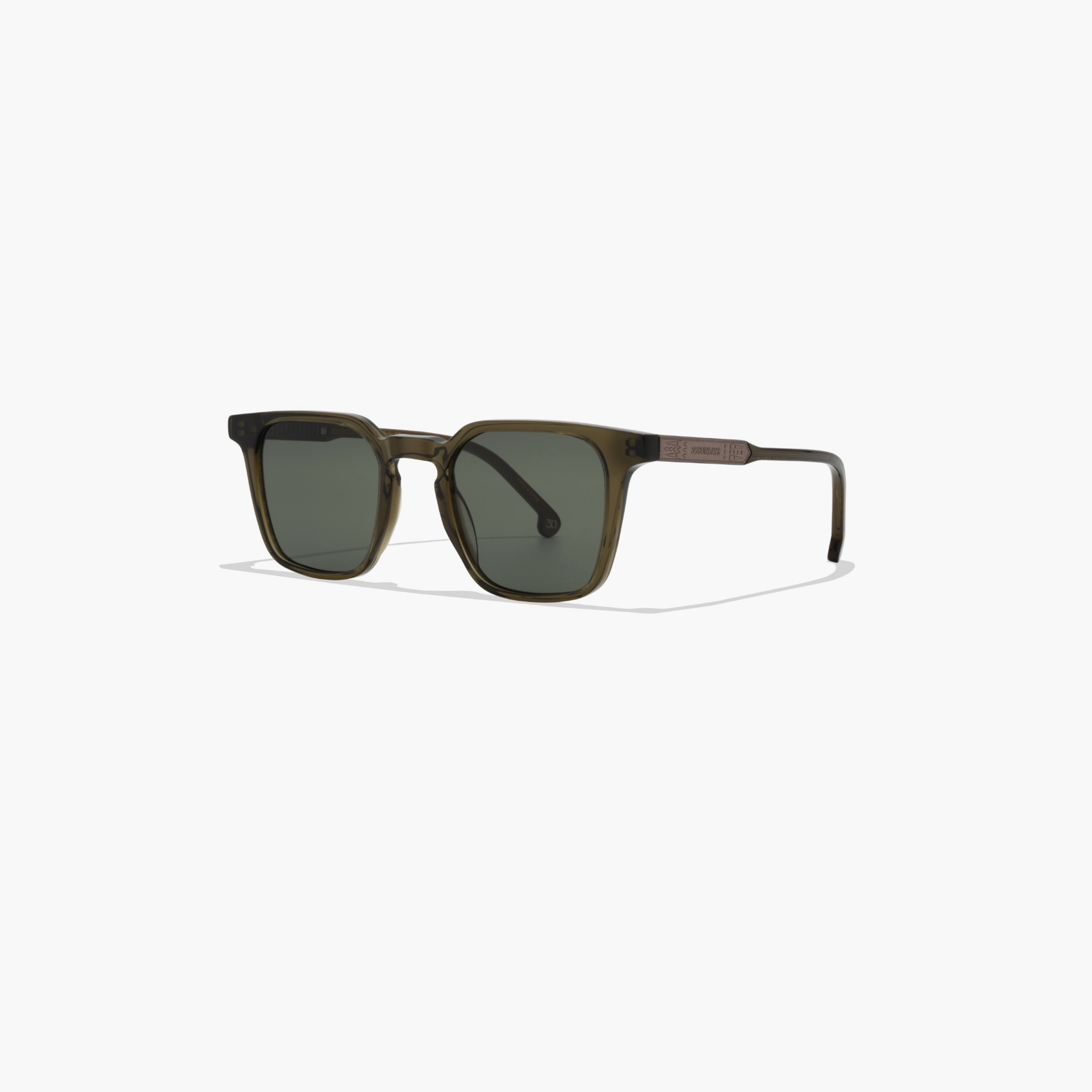 30Sundays Twyla 50MM Green Square Sunglasses - 30S-000442-0606-men-sunglasses-image-3