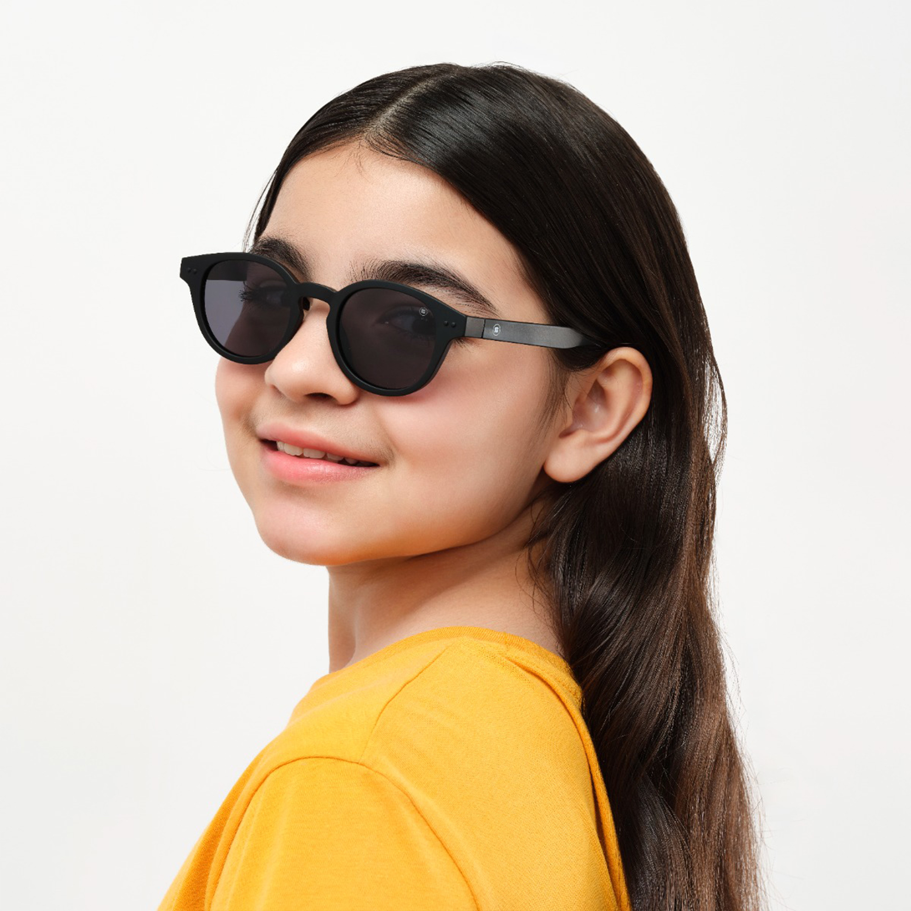 Babamio Skipper II Junior 43MM Grey Round Sunglasses - BAB-000526-0107-girls-accessories-sunglasses-image-7