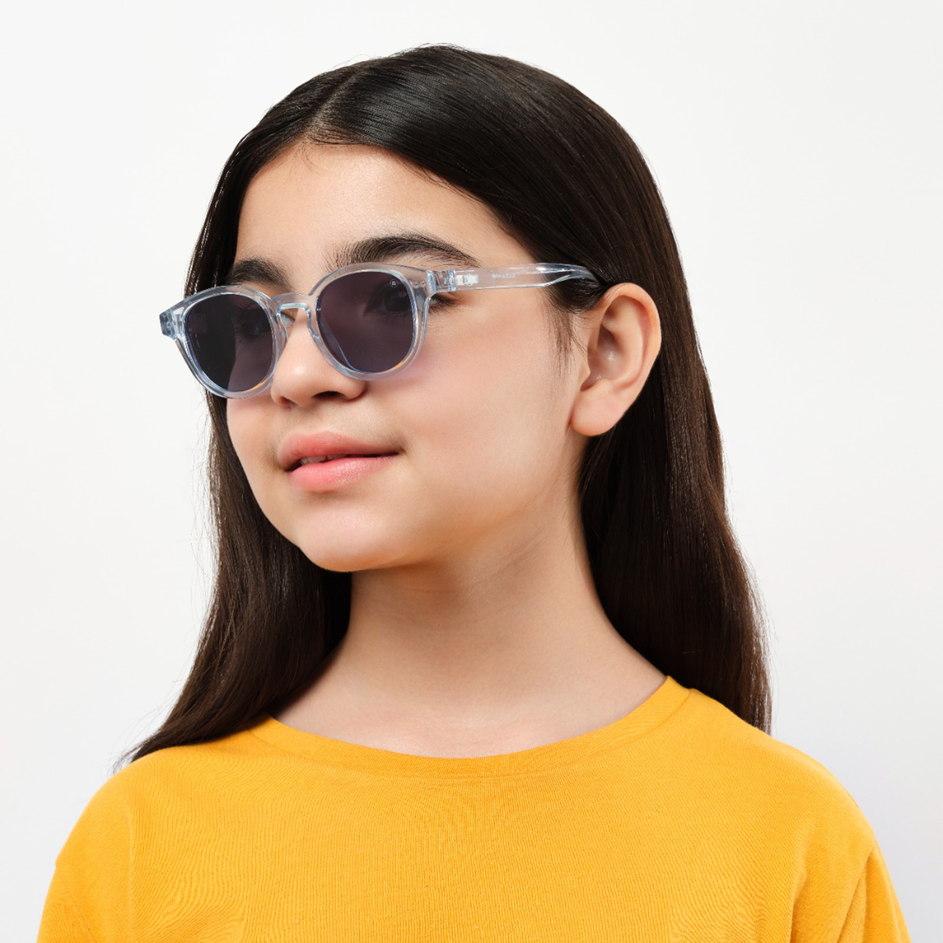 Babamio Skipper II Junior 43MM Blue Round Sunglasses - BAB-000526-0202-girls-accessories-sunglasses-image-5
