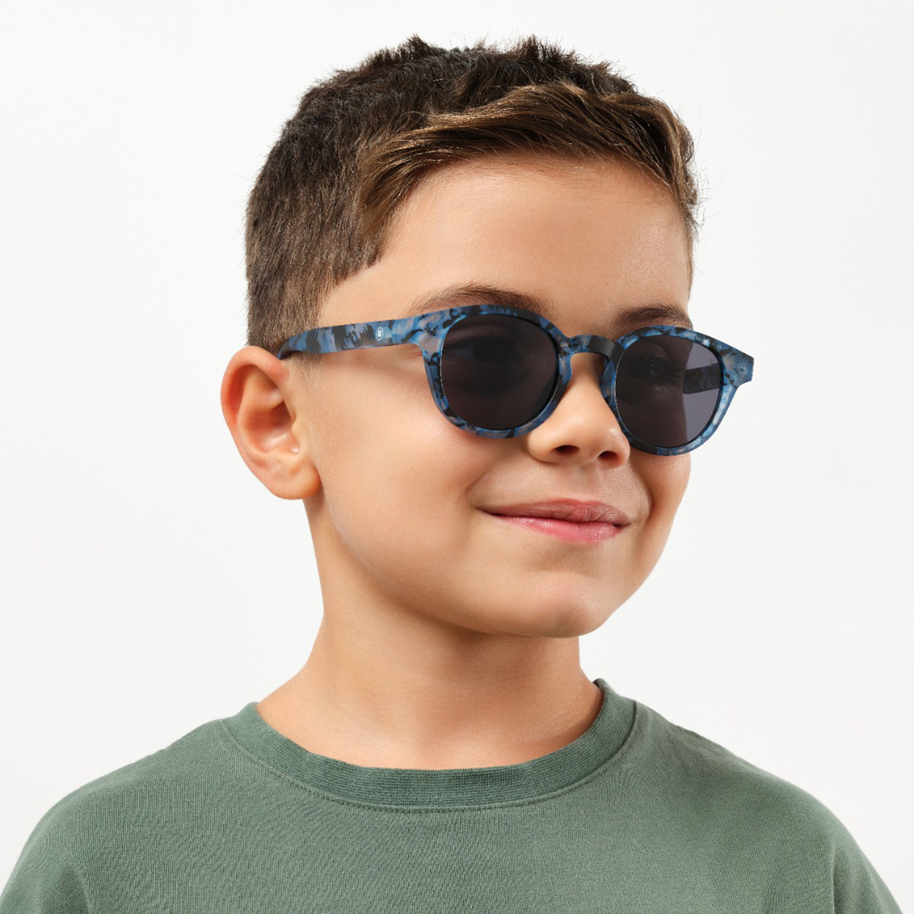 Babamio Skipper II Junior 43MM Grey Round Sunglasses - BAB-000526-2807-girls-accessories-sunglasses-image-6