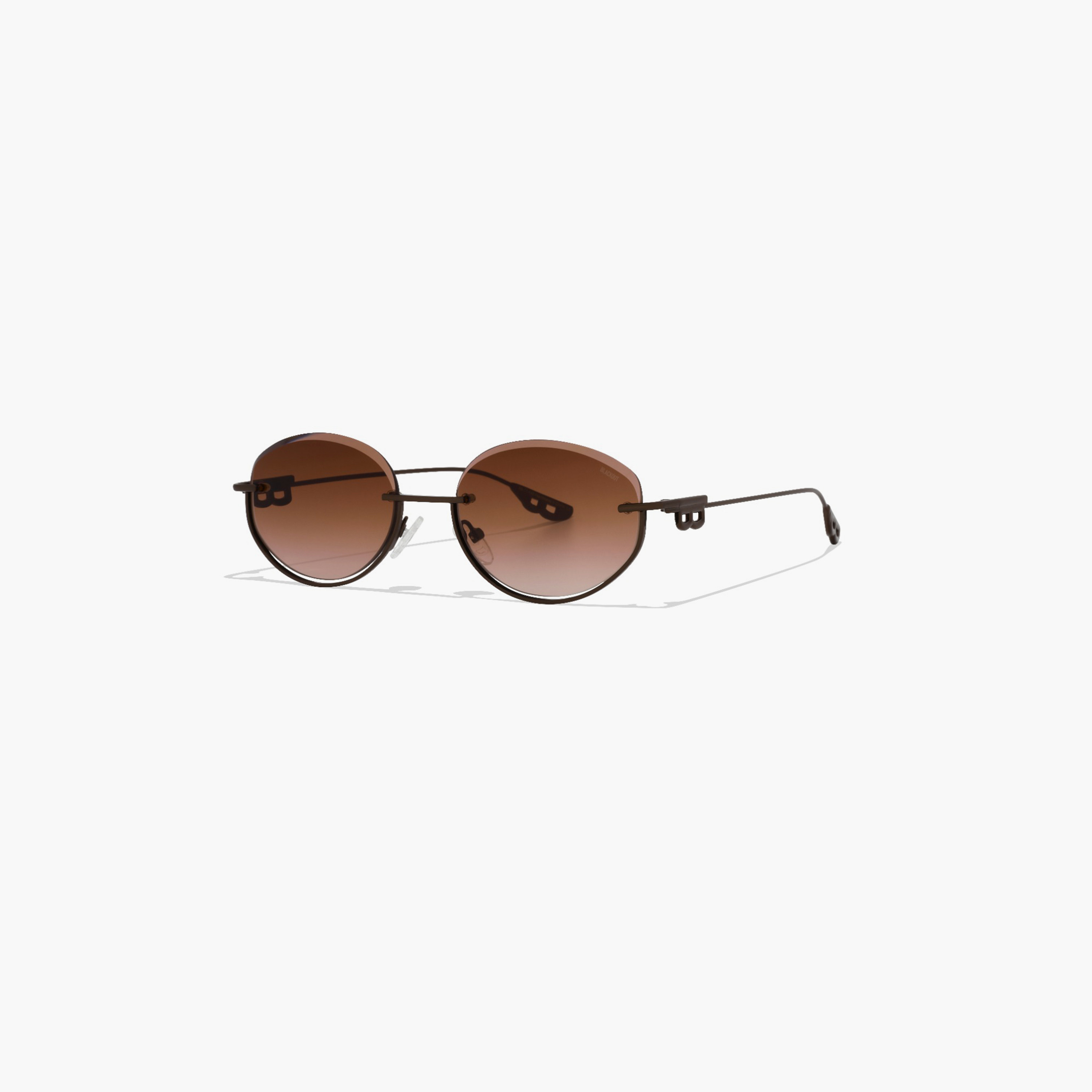 بلاك آوت- نظارة شمسية بروك بيضاوية بنية مقاس 55 مم - BLA-000326-0404-women-sunglasses-image-3