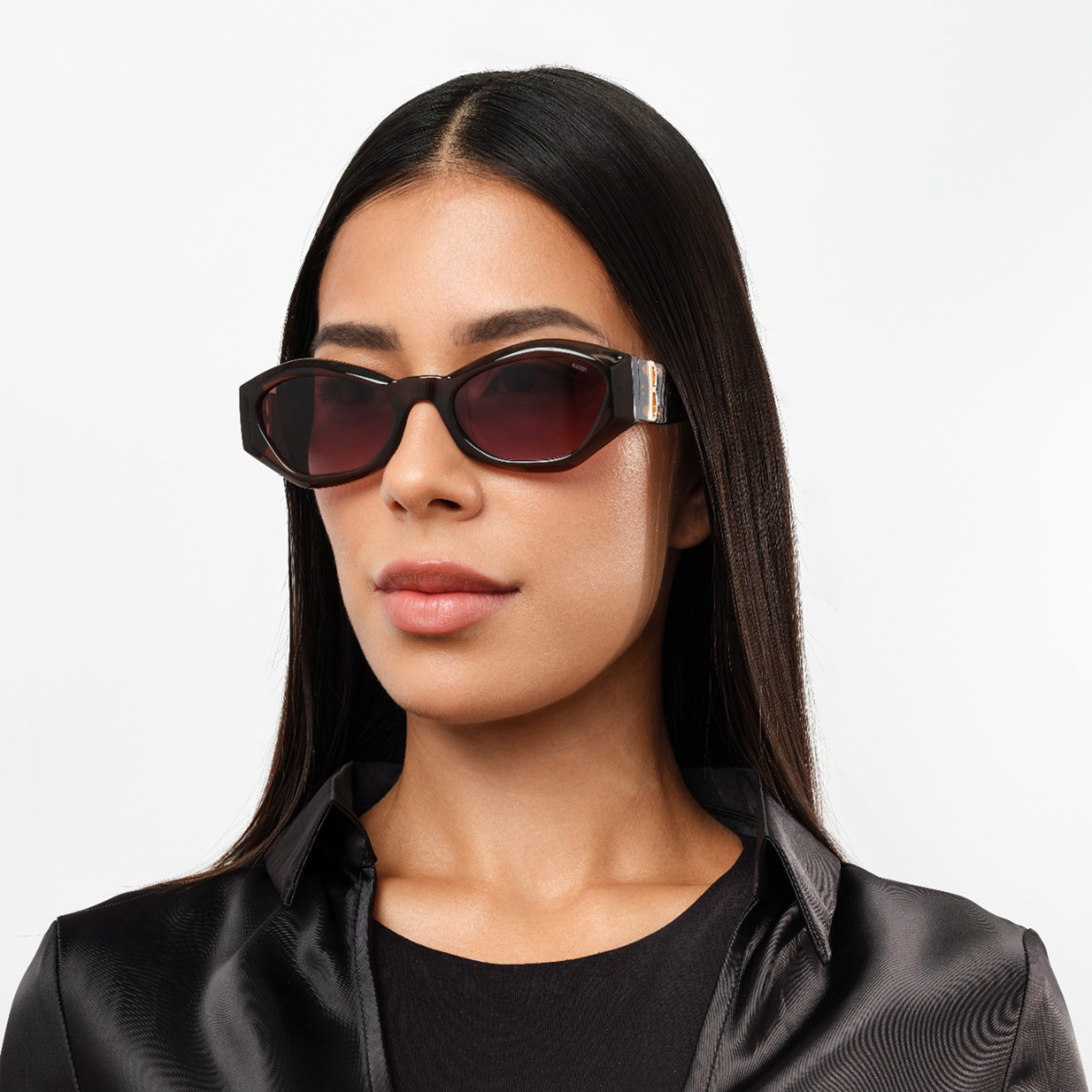 بلاك آوت- نظارة شمسية بلانشيت 55 مم بنية هندسية - BLA-000329-0404-women-sunglasses-image-5