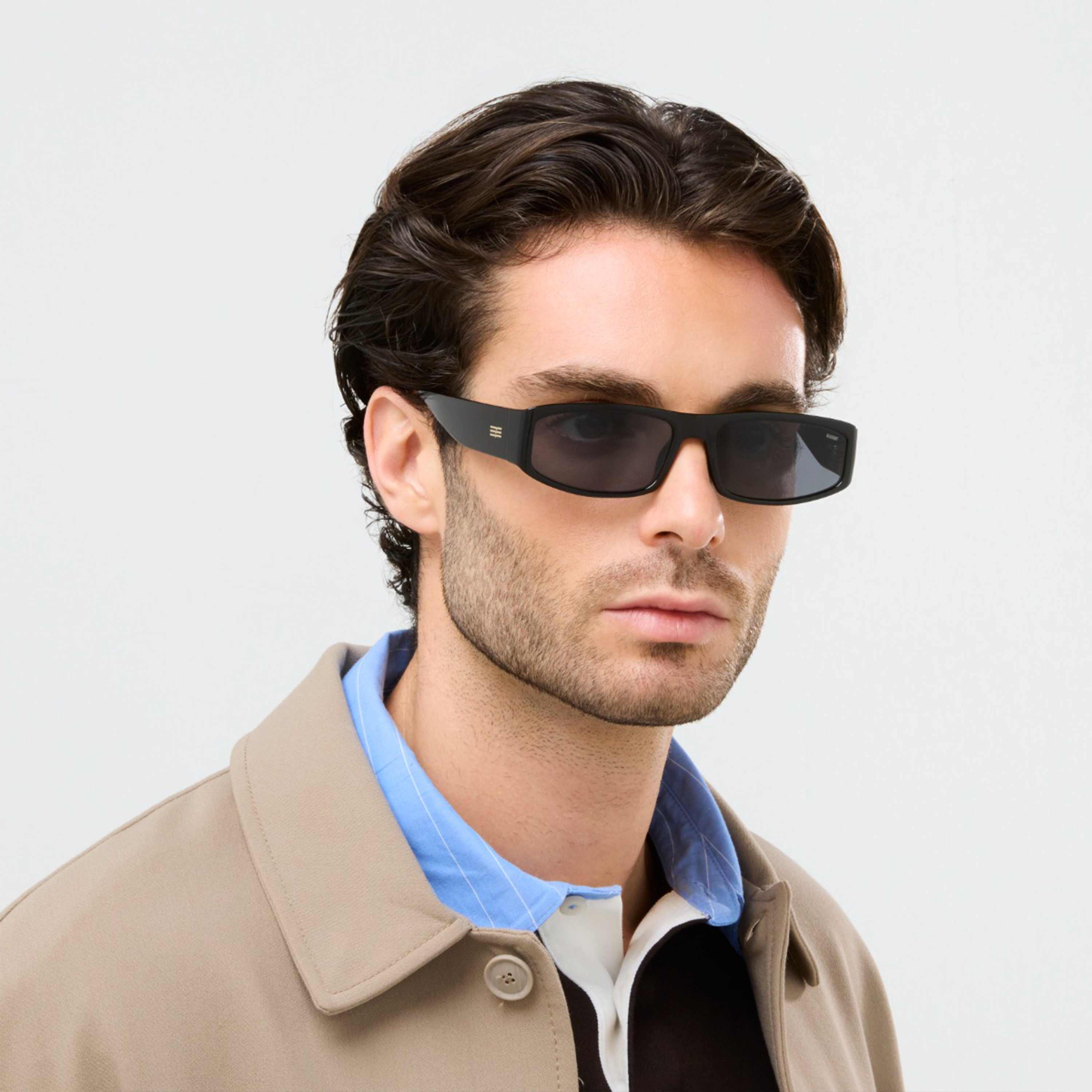 بلاك آوت- نظارة شمسية روي مستطيلة رمادية مقاس 58 مم - BLA-000335-0107-men-sunglasses-image-6