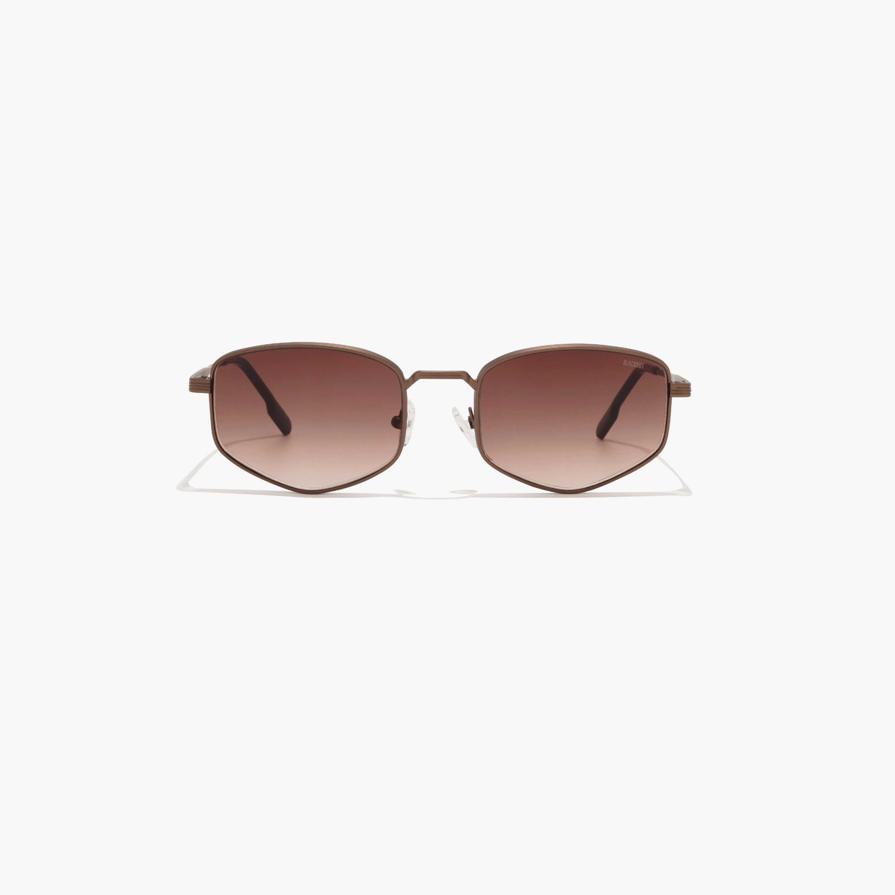 بلاك آوت- نظارة شمسية هارولد 54 مم بنية ذات إطار هندسي - BLA-000336-1804-men-sunglasses-image-1
