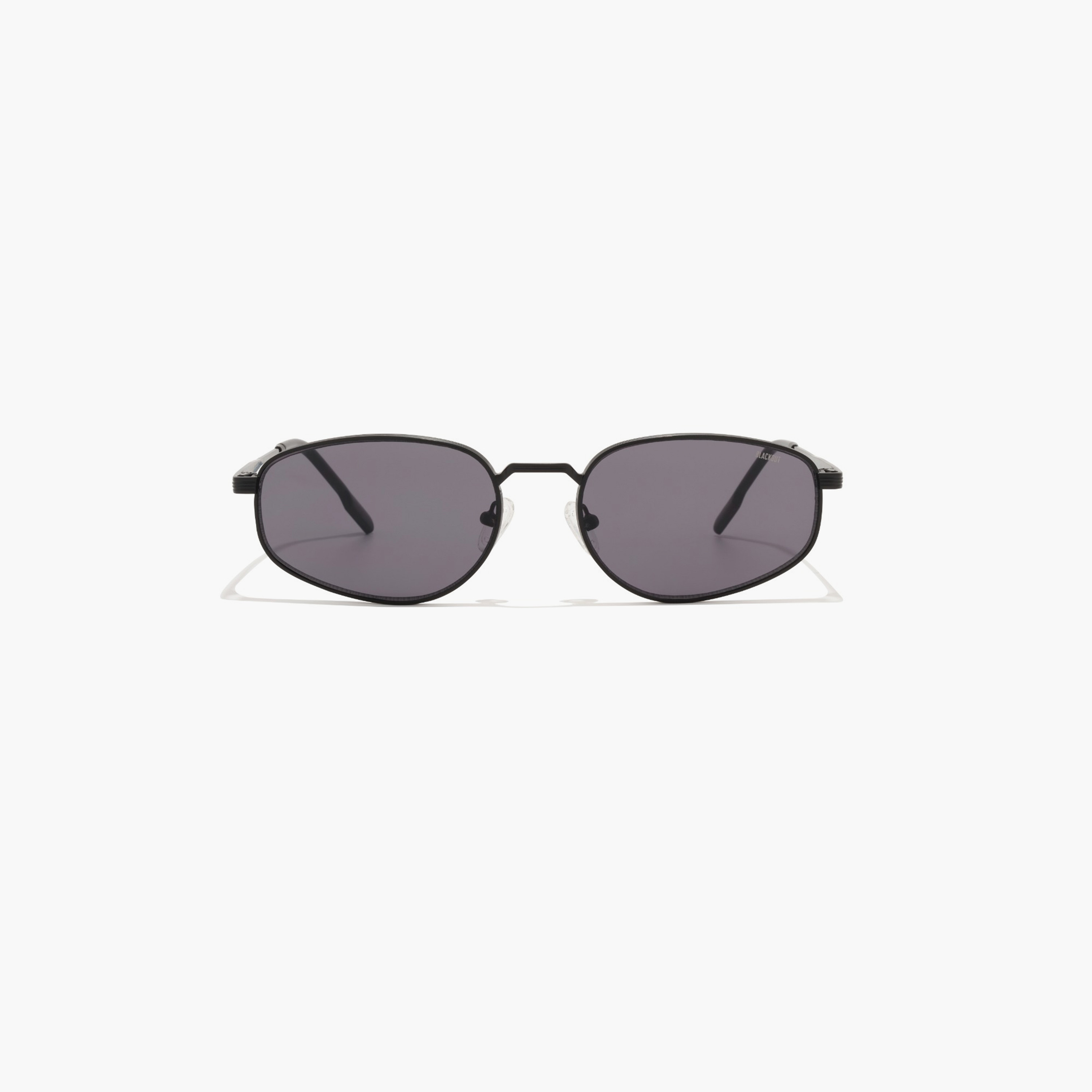بلاك آوت- نظارة شمسية إدغار 57 مم رمادية ذات إطار هندسي - BLA-000337-0107-men-sunglasses-image-1