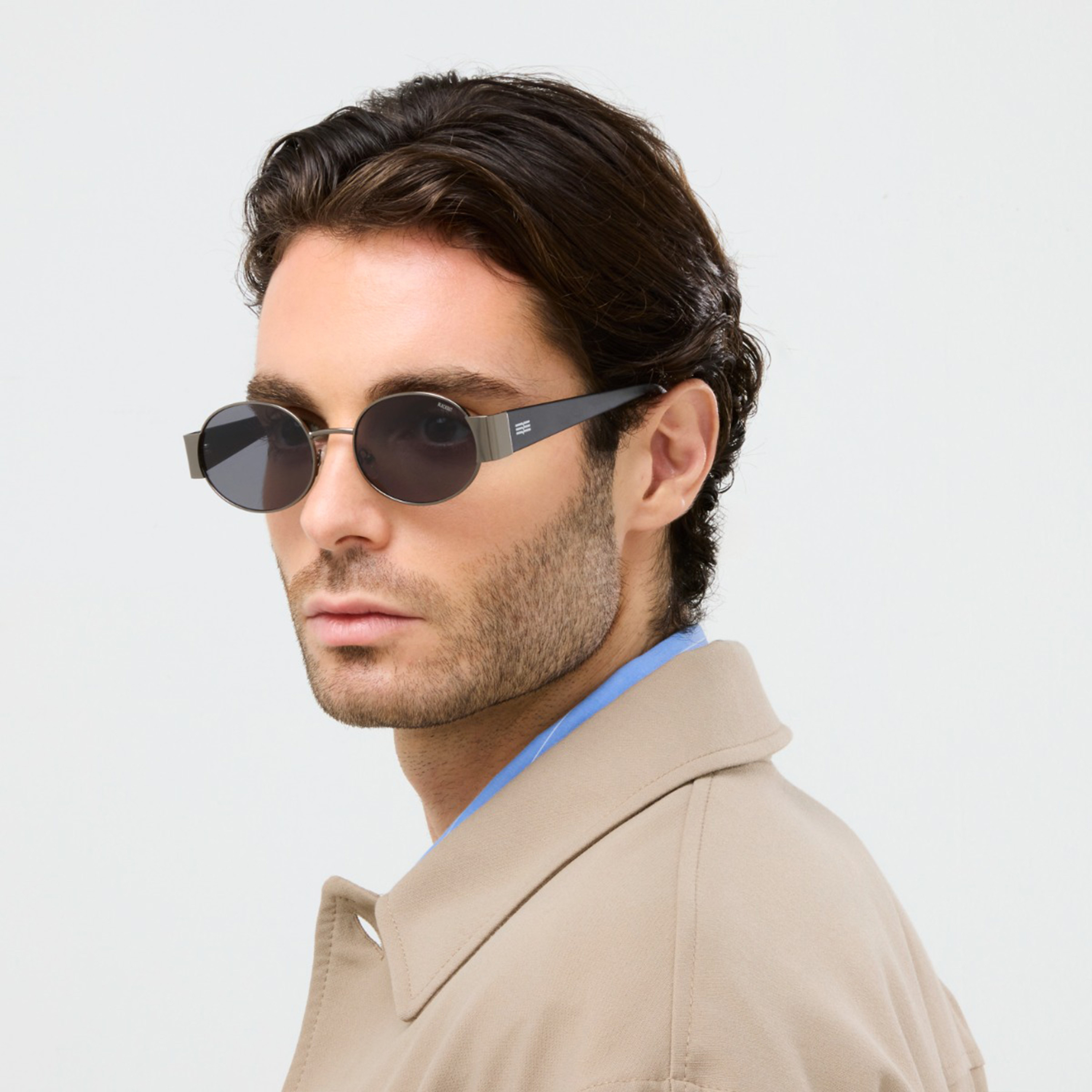 بلاك آوت- نظارة شمسية جيري بيضاوية رمادية مقاس 55 مم - BLA-000338-0707-men-sunglasses-image-5