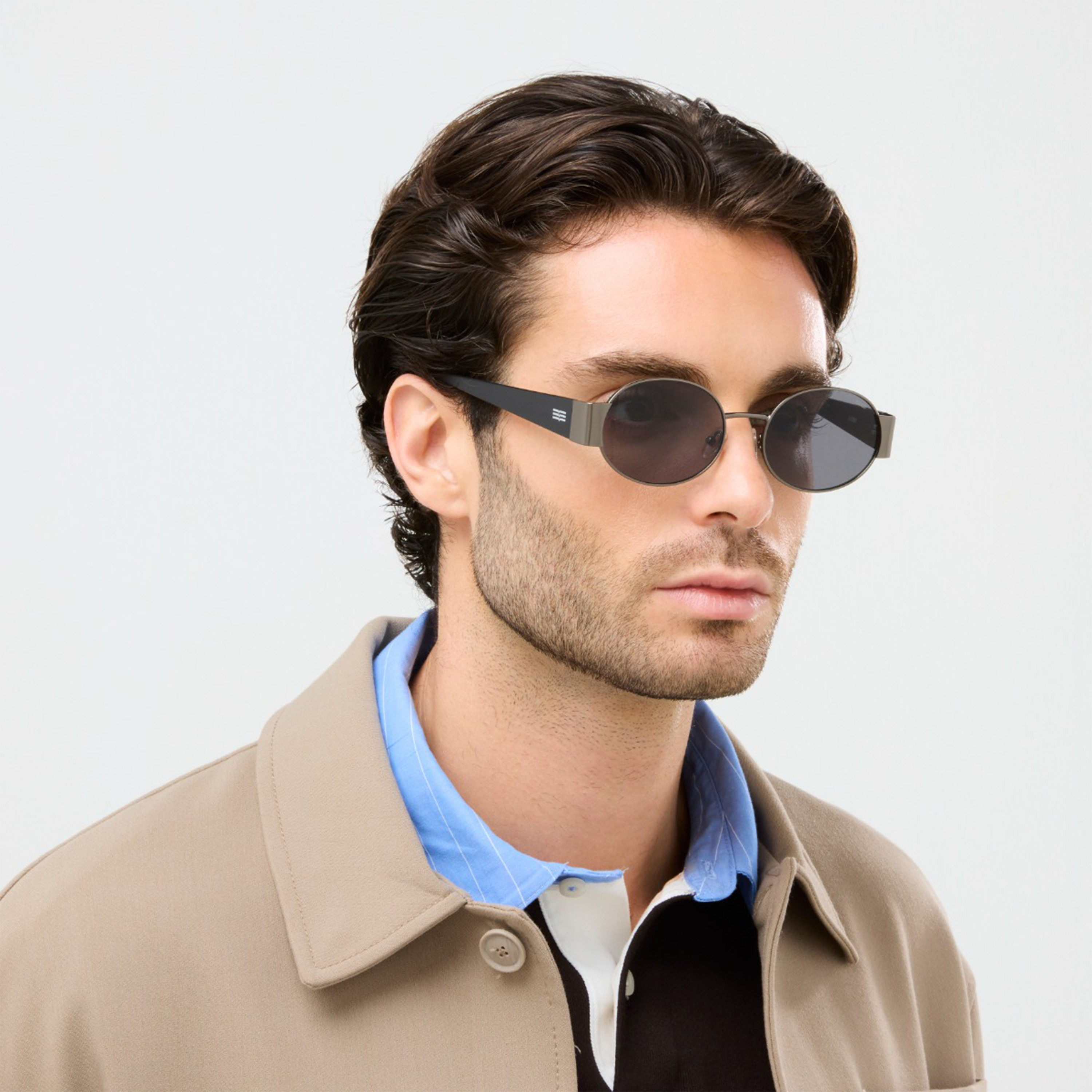 بلاك آوت- نظارة شمسية جيري بيضاوية رمادية مقاس 55 مم - BLA-000338-0707-men-sunglasses-image-7